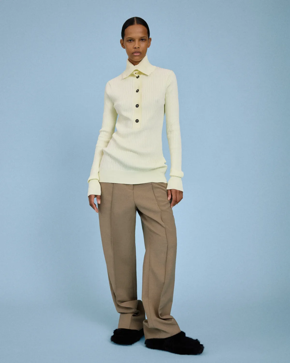 High Neck Henley Ghee - Image 3