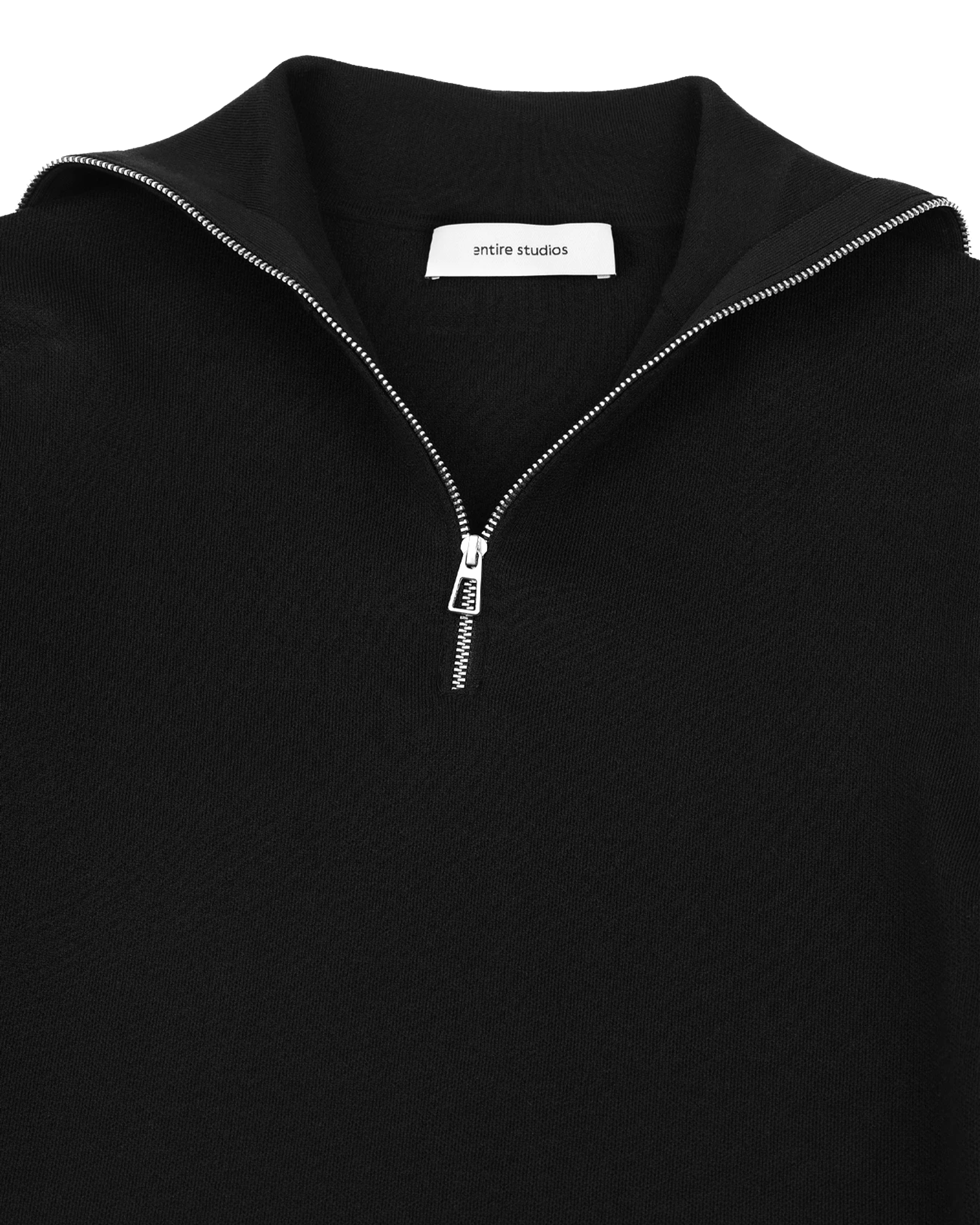 Zip Up Turtleneck Slim Black - Image 6