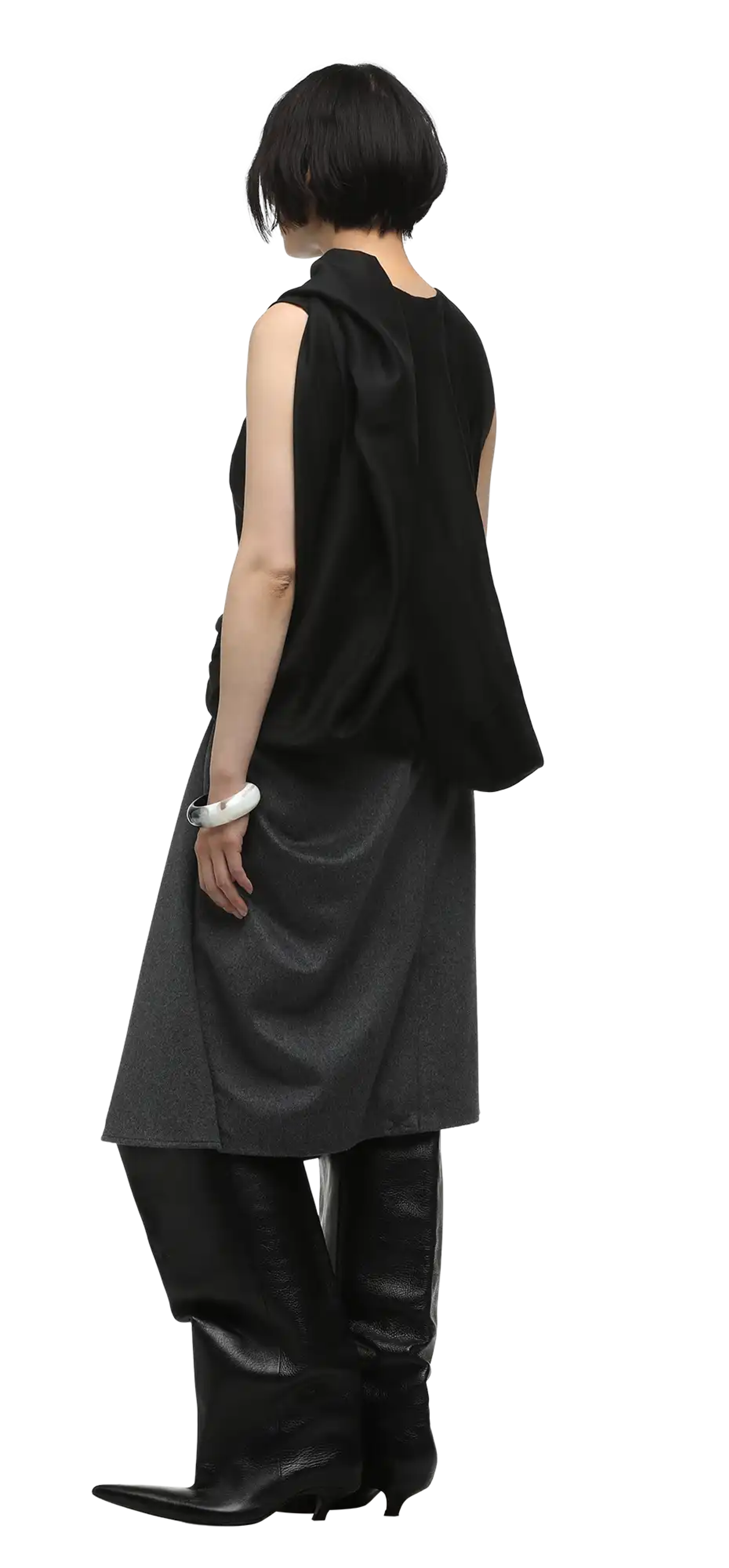 side drape top black - entire studios