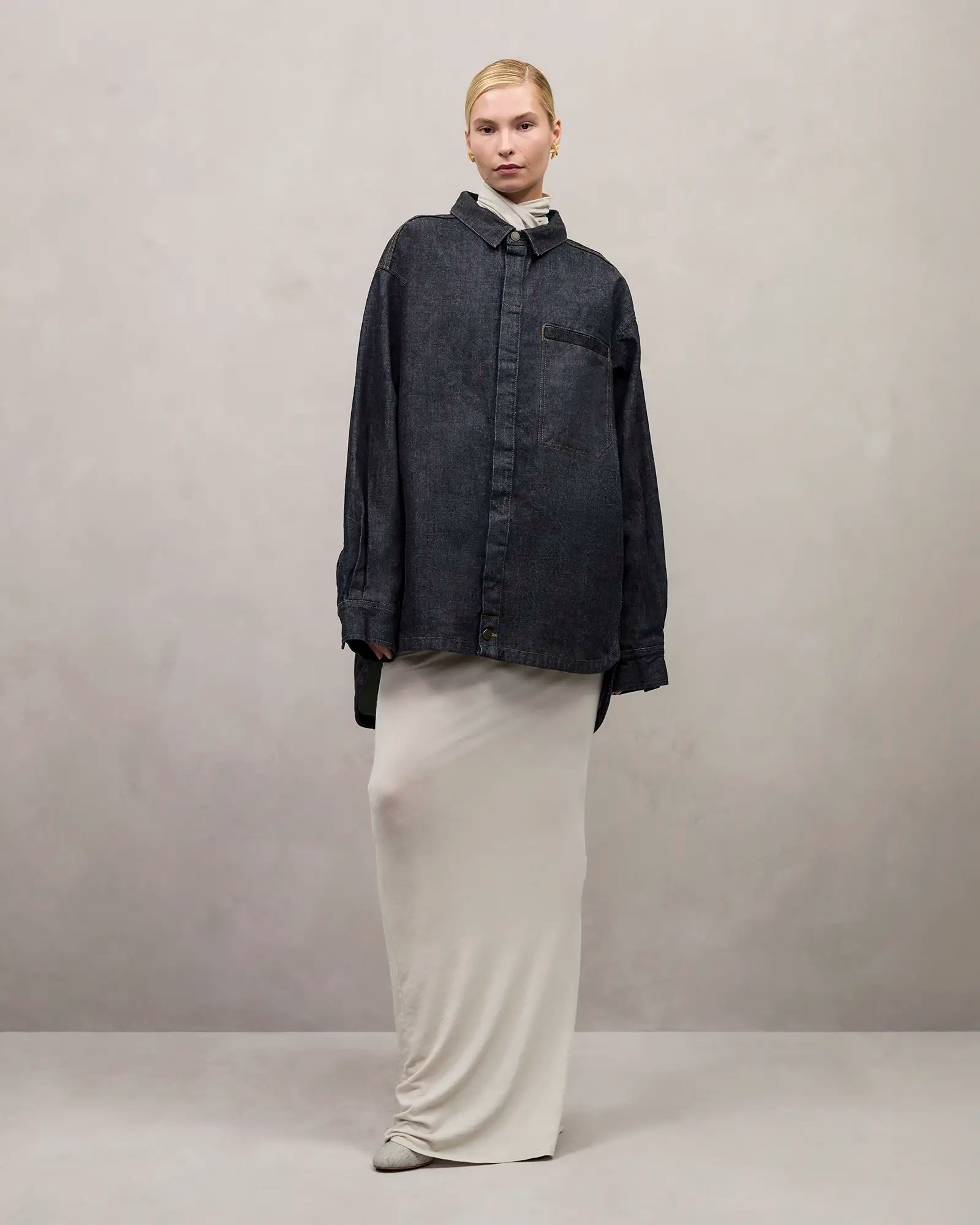 Herculean Shirt Raw Indigo - Image 3