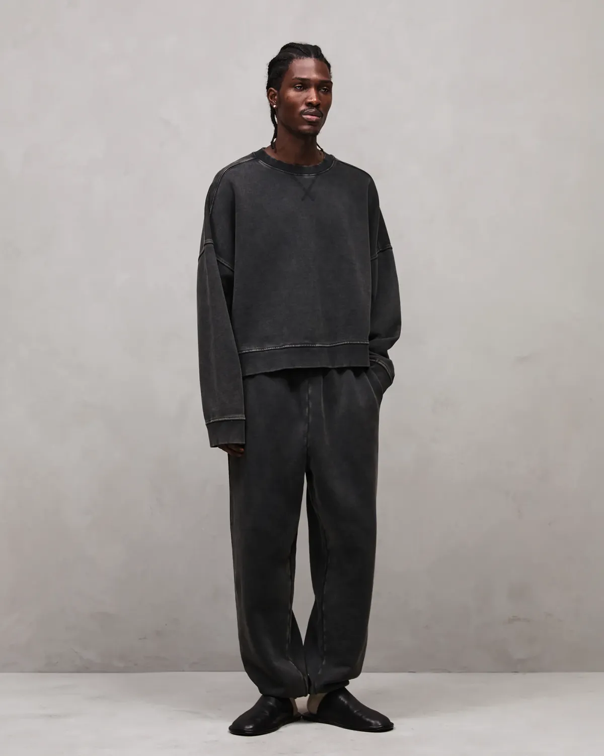 トップス entire studio box crew washed black box crew washed black - entire studios