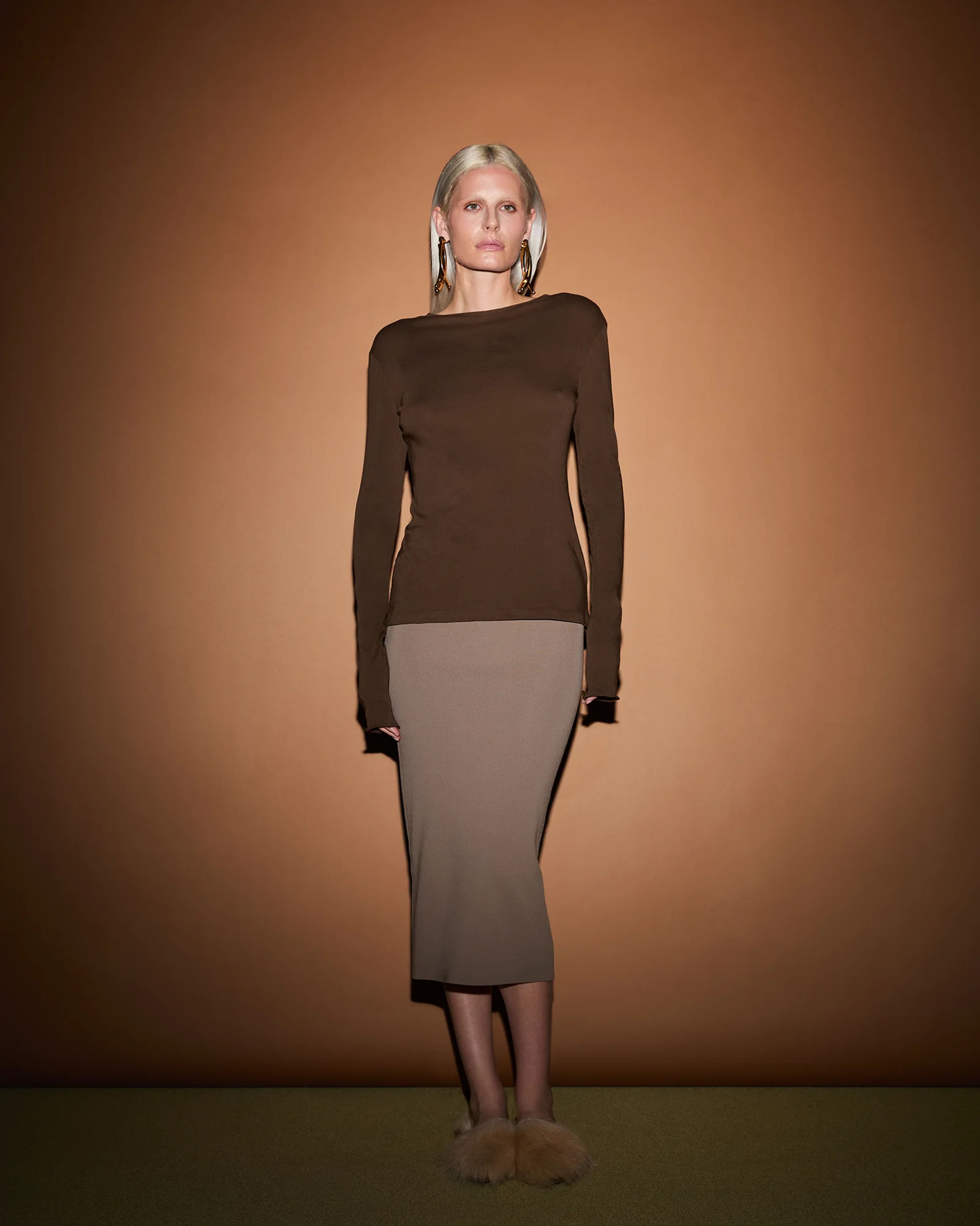 Sheer Long Sleeve Brunette - Image 1