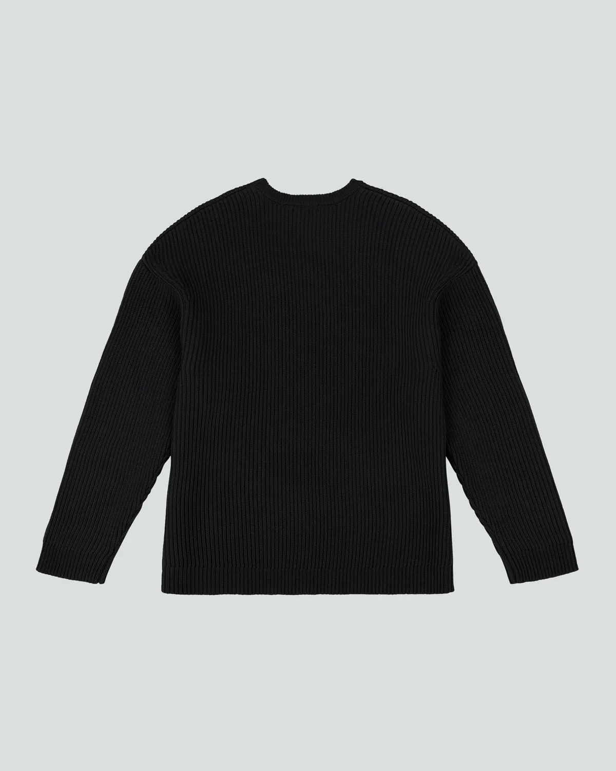 Oversize Knit Crewneck Black - Image 8
