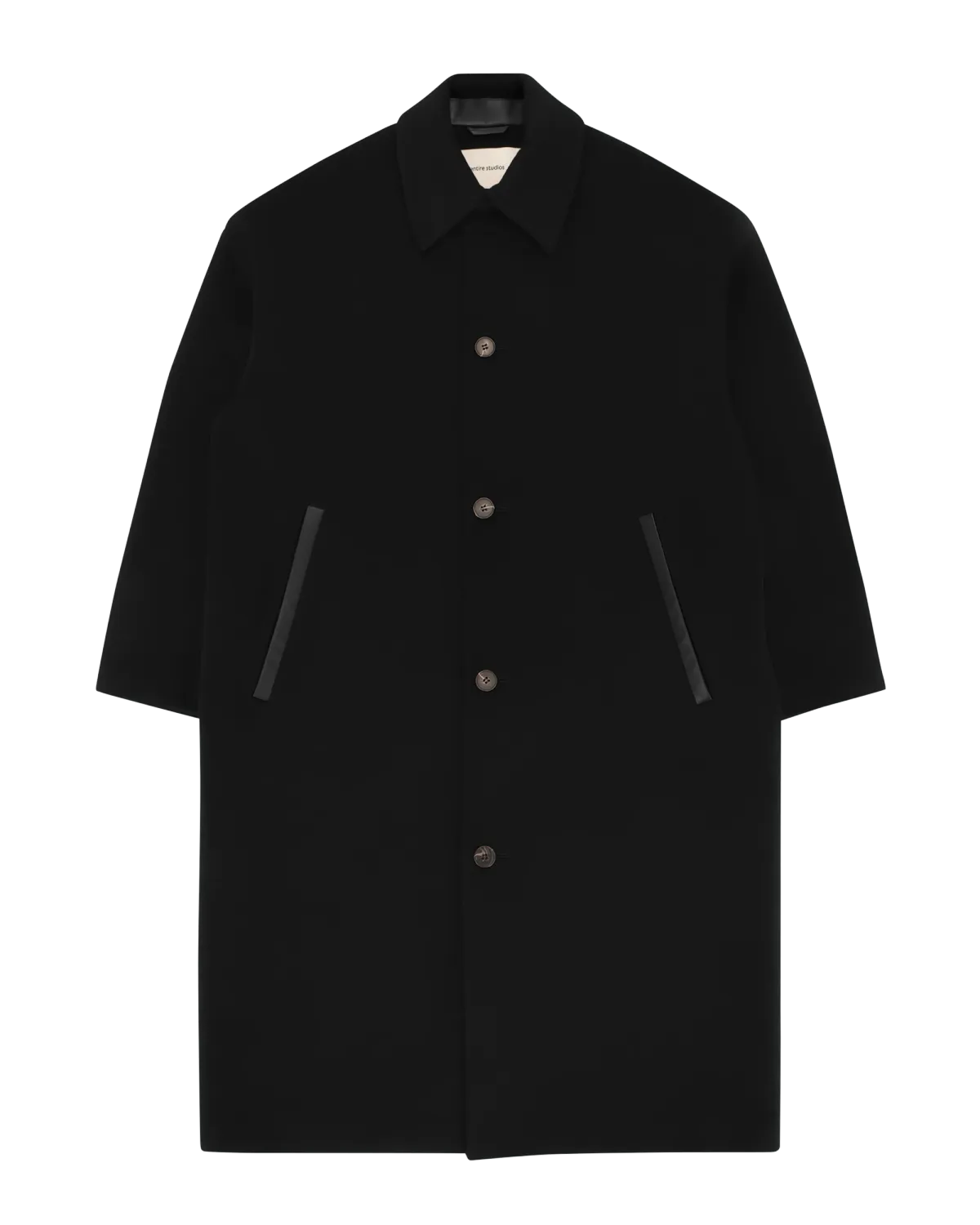 Arcform Coat Black Wool - Image 4