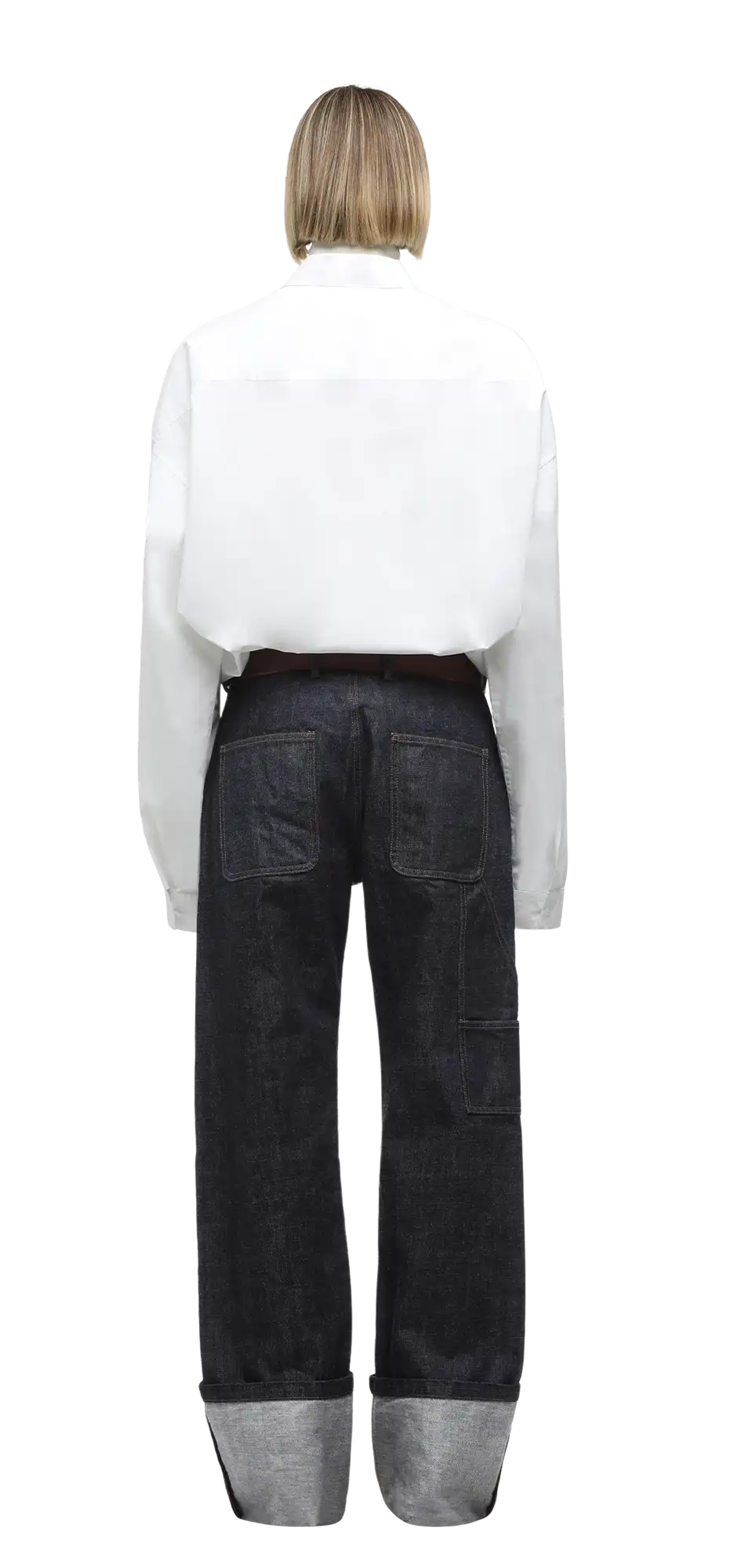 参考上代69300円 未使用 entire studios CUFF JEAN RAW カフジーンズ