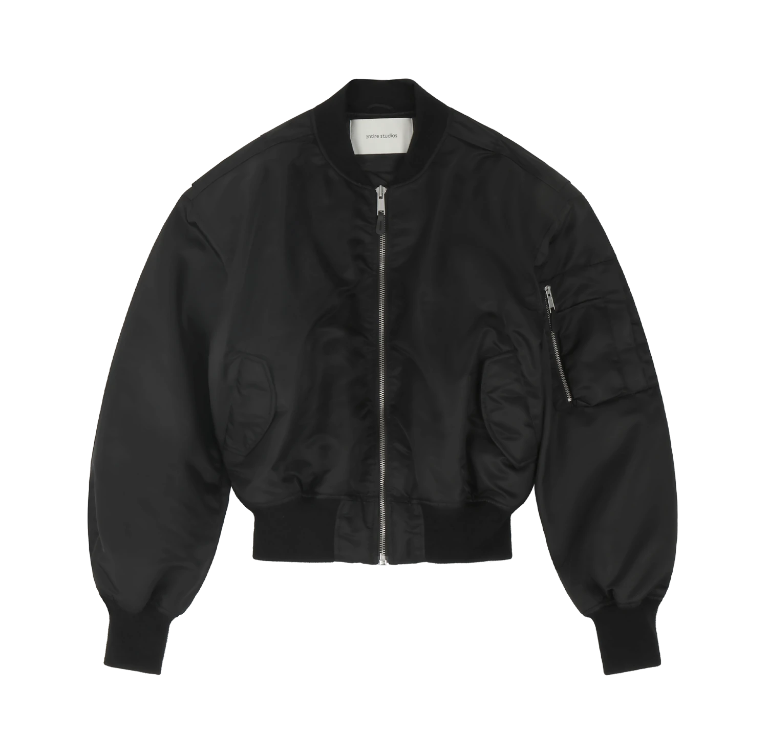 ジャケット・アウター XL ENTIRE STUDIOS BROAD BOMBER OIL BLACK cropped broad bomber oil - entire studios