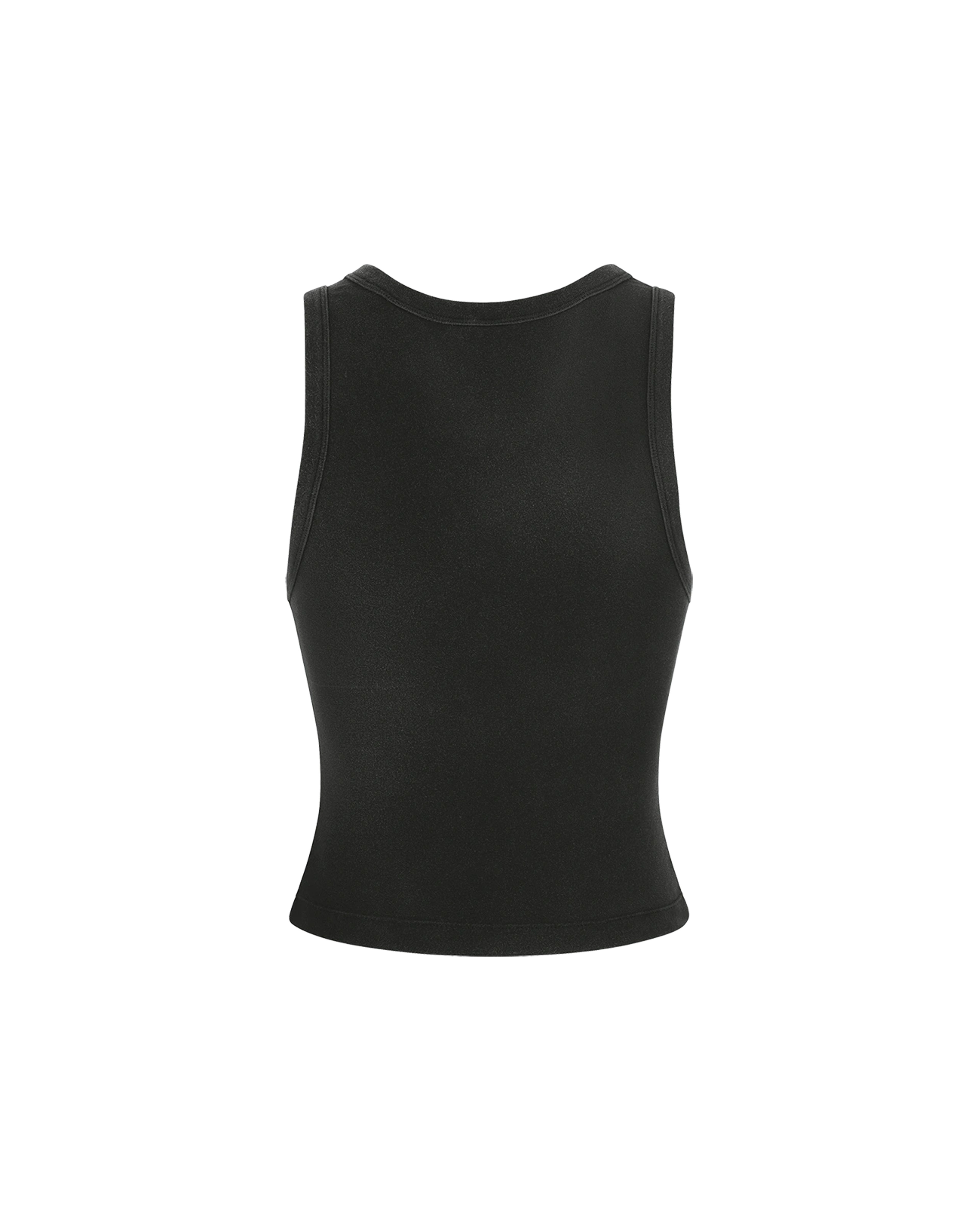 Cropped Tank Washed Black - Image 2