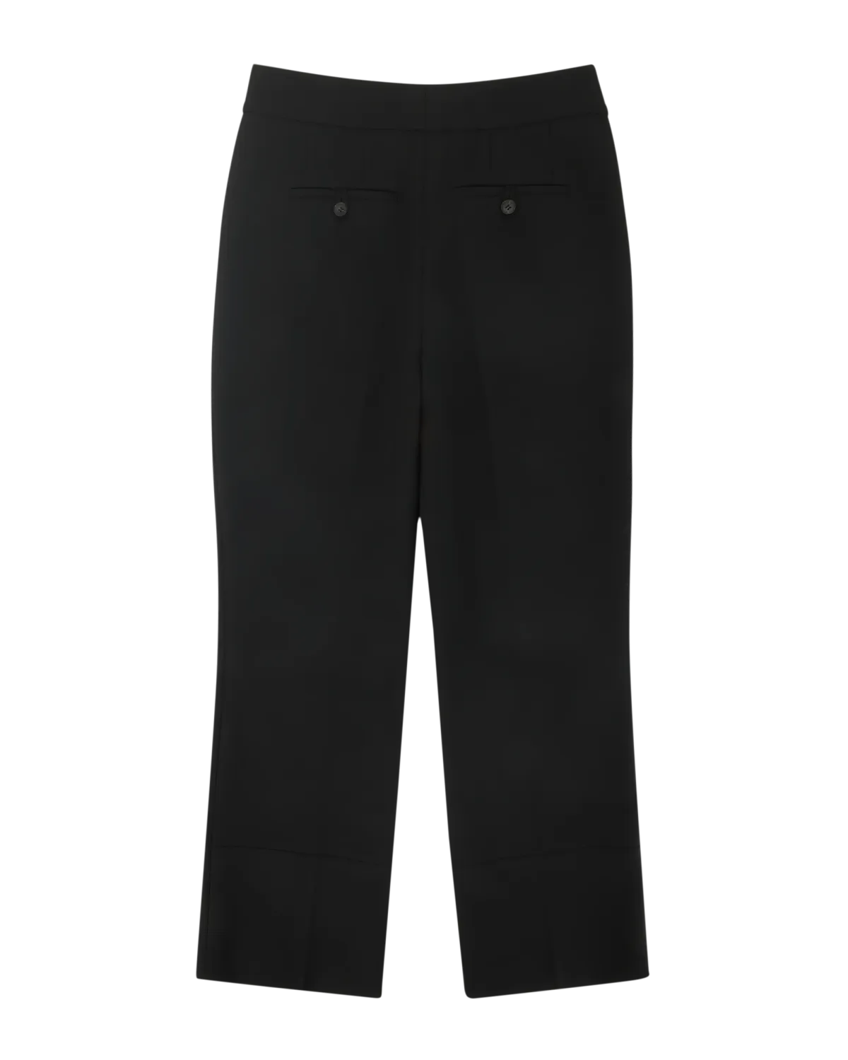 Step Hem Pants Black Wool - Image 3