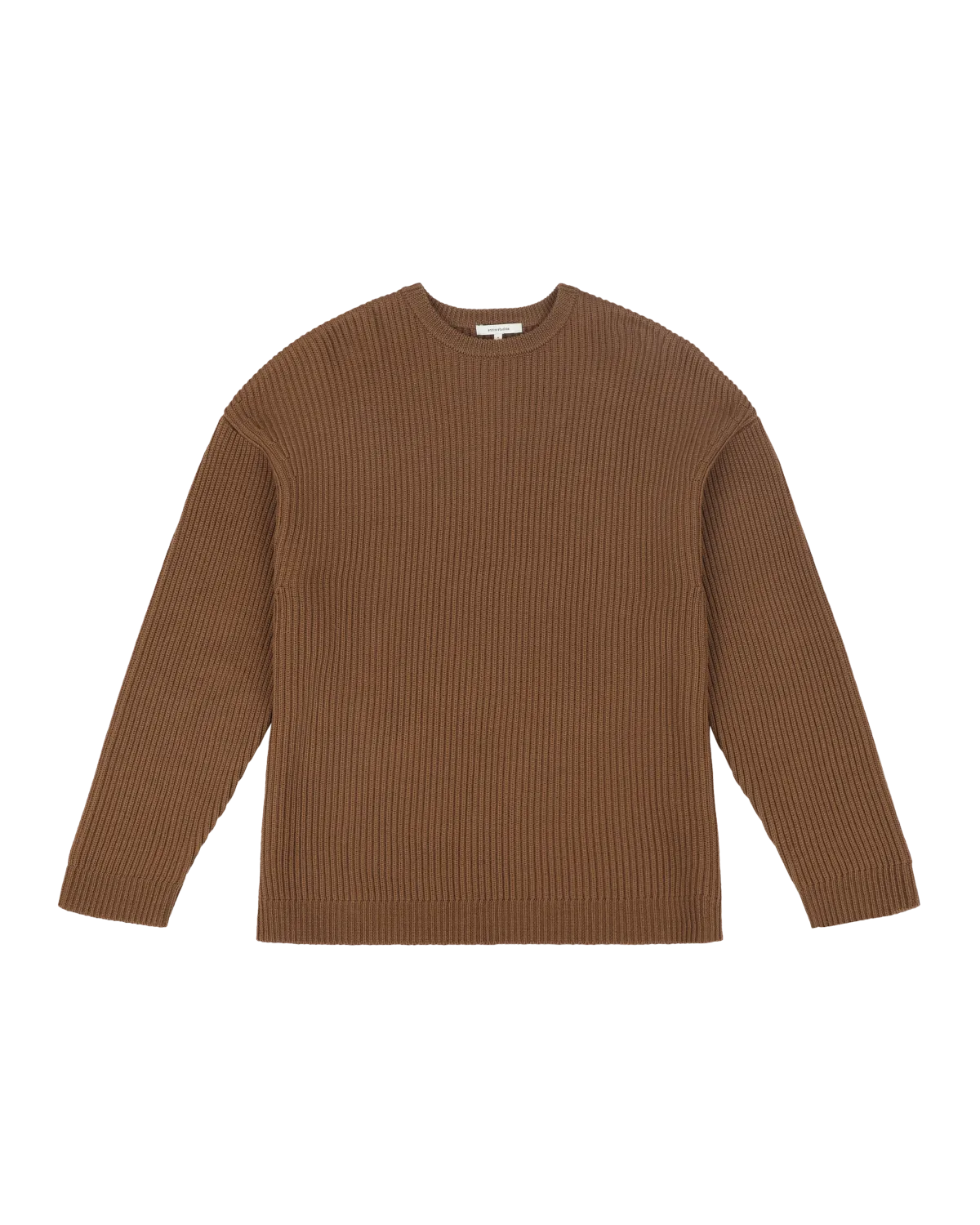 Oversize Knit Crewneck Tobacco - Image 3