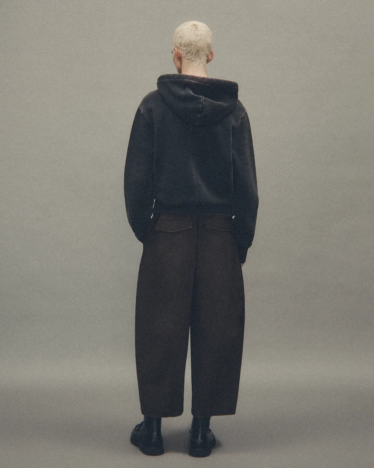 Slim Zip Up Washed Black - Image 6