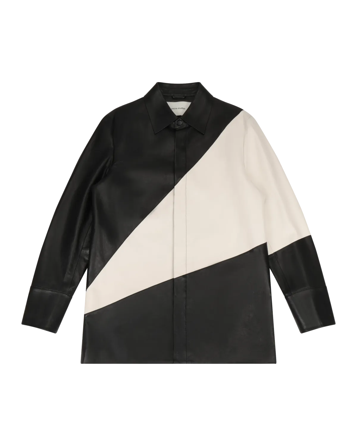 Leather Block Shirt Magpie - Image 7
