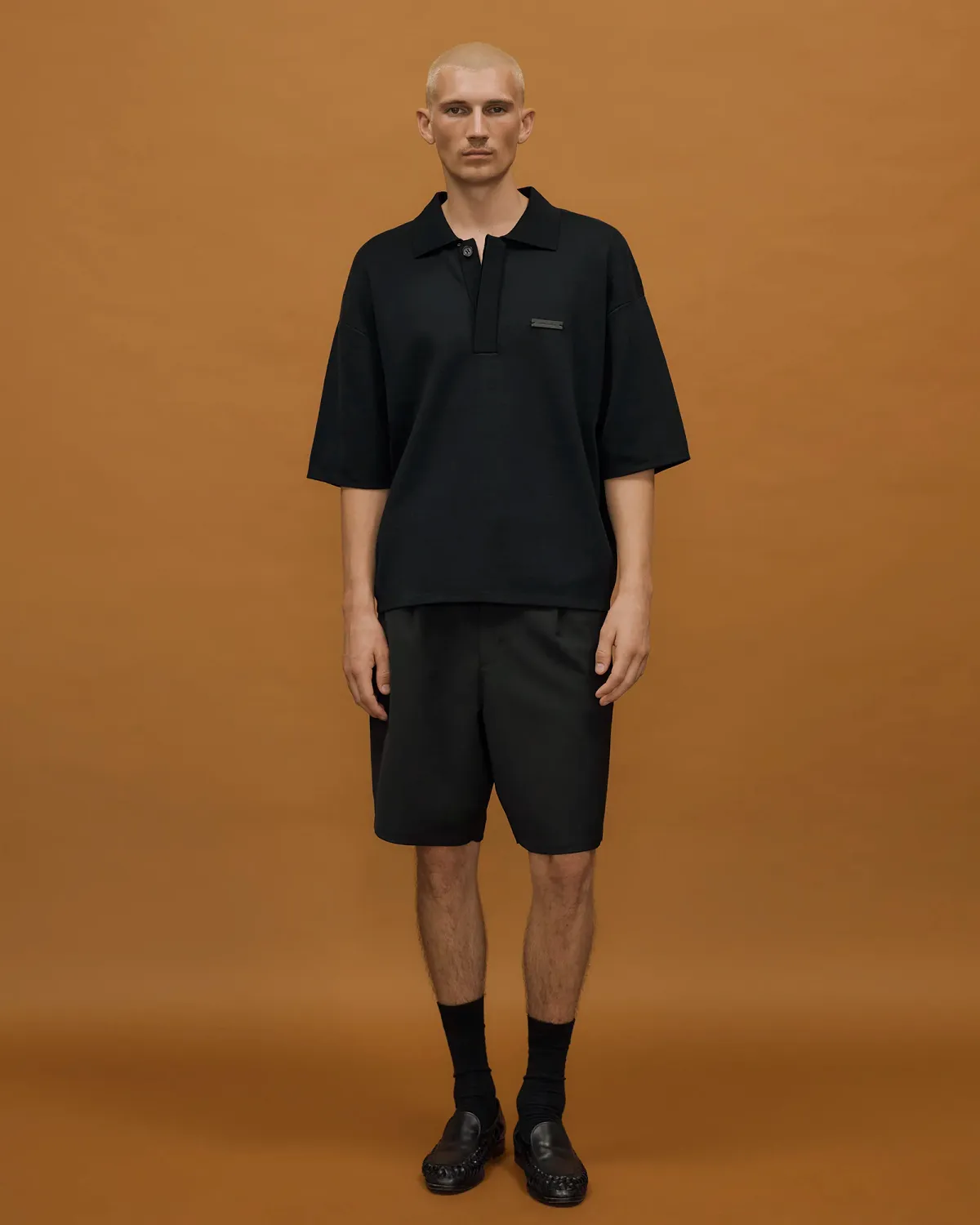 ss club polo black - entire studios