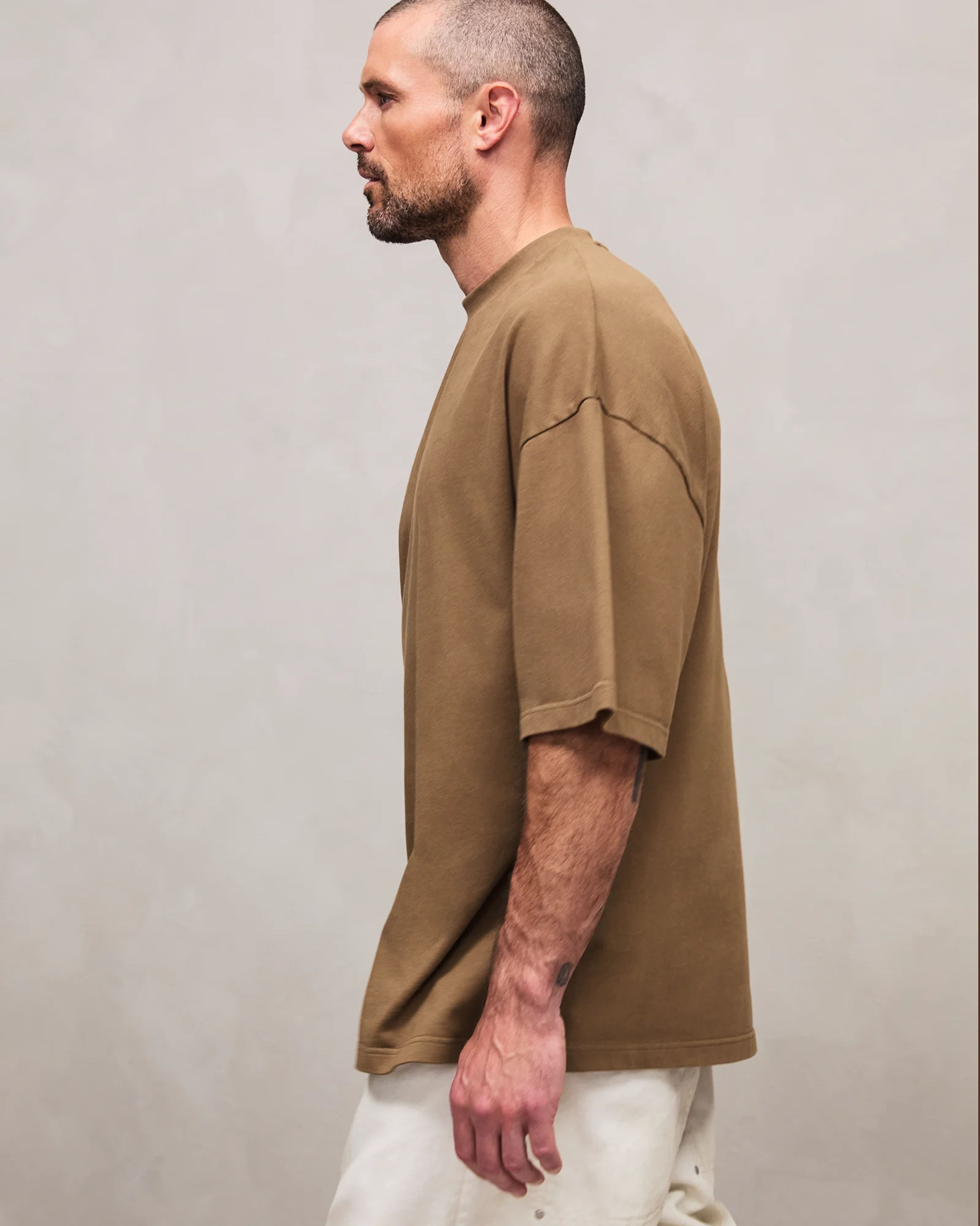 Heavy Boxy Tee Dune - Image 2