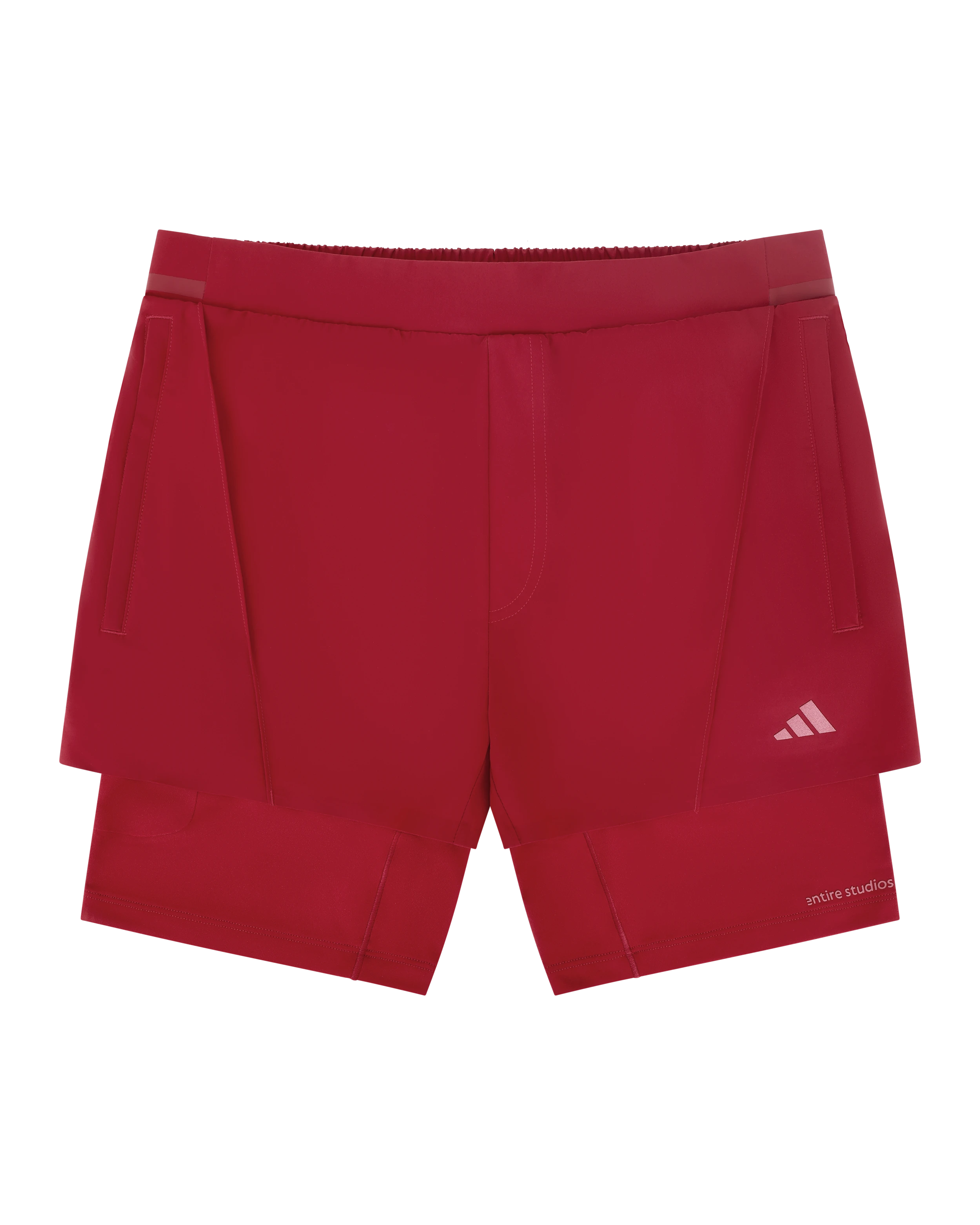 D4T Training 2in1 Shorts Active Maroon - Image 6