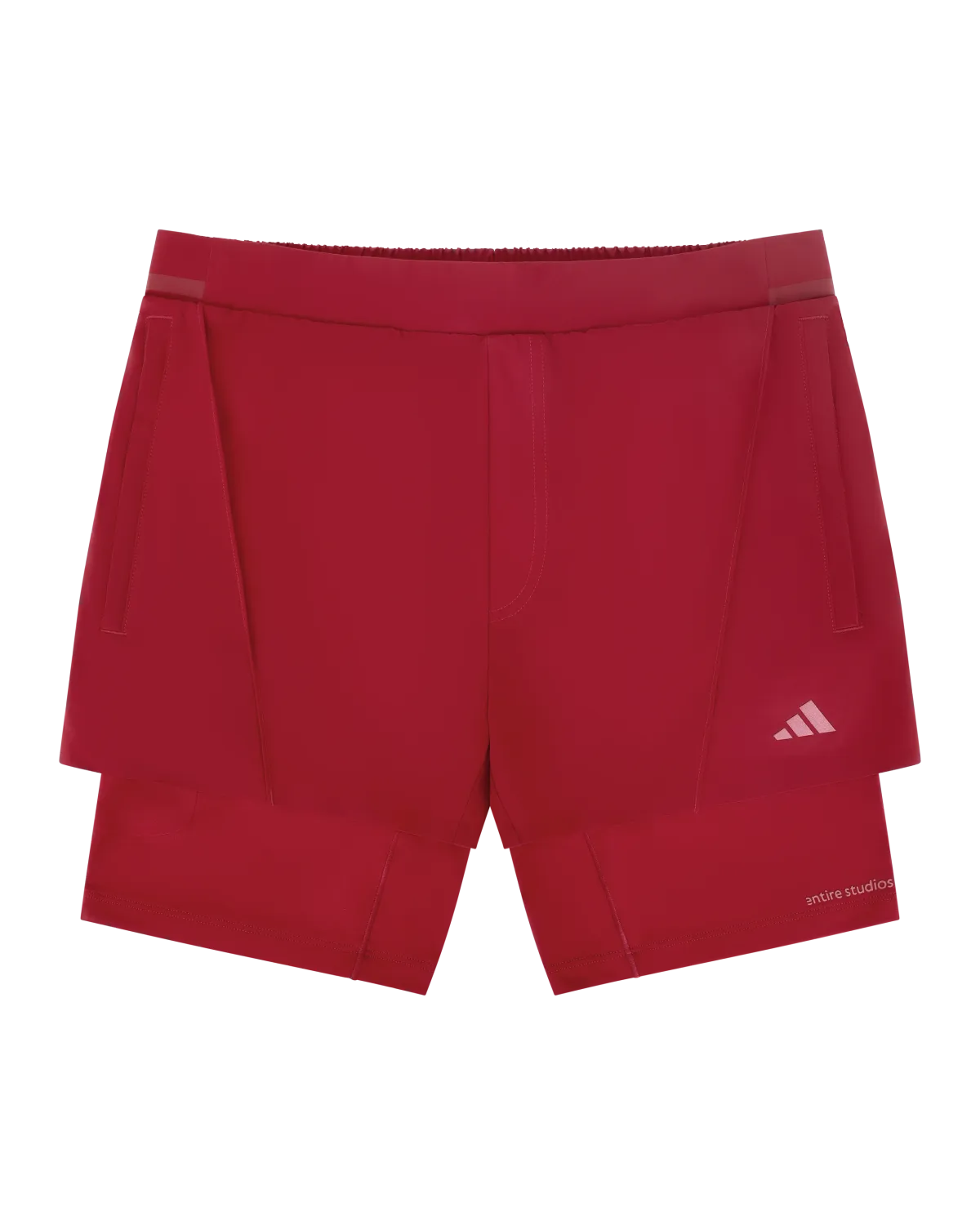 D4T Training 2in1 Shorts Active Maroon - Image 6