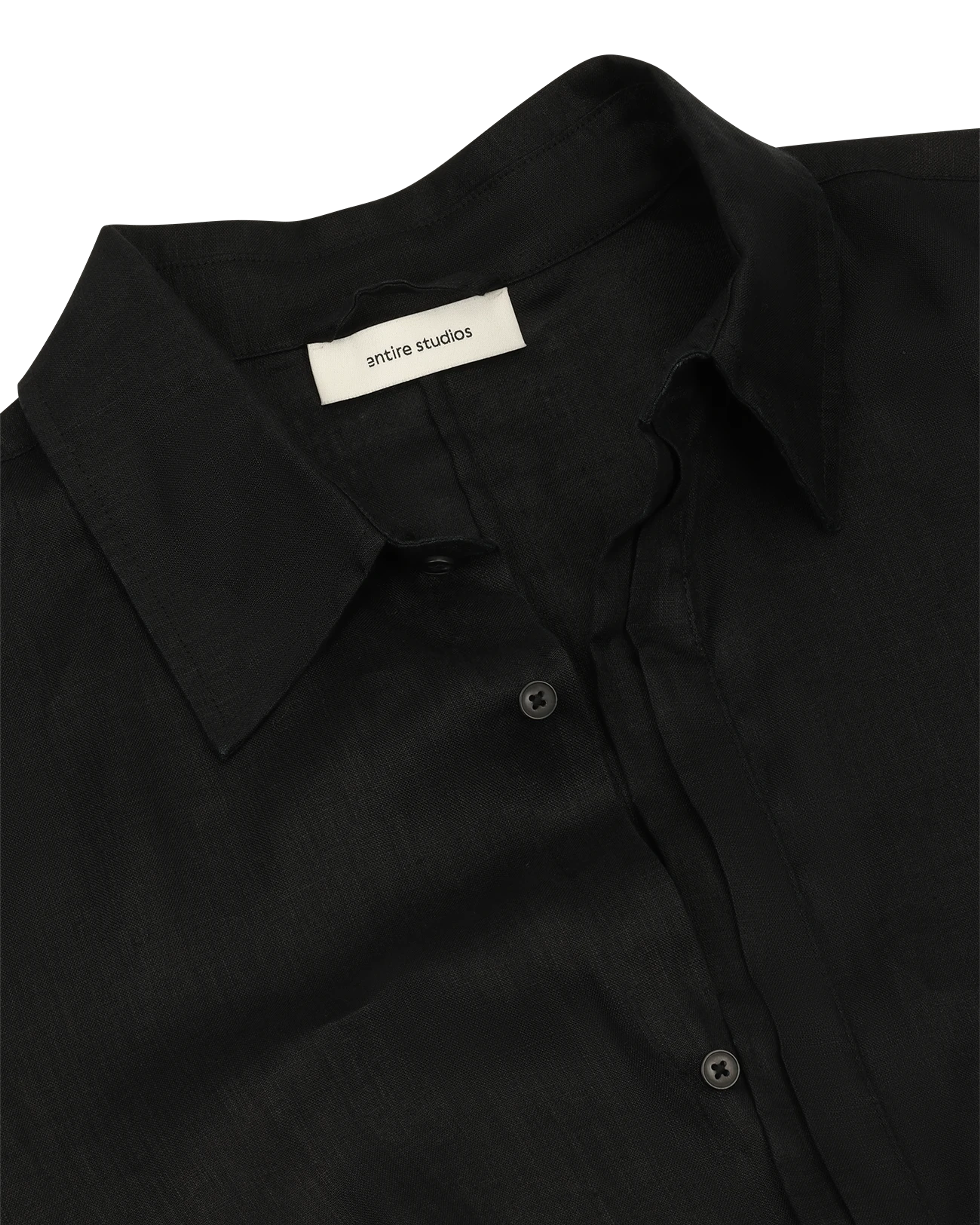 Ojai Shirt Black Linen - Image 3