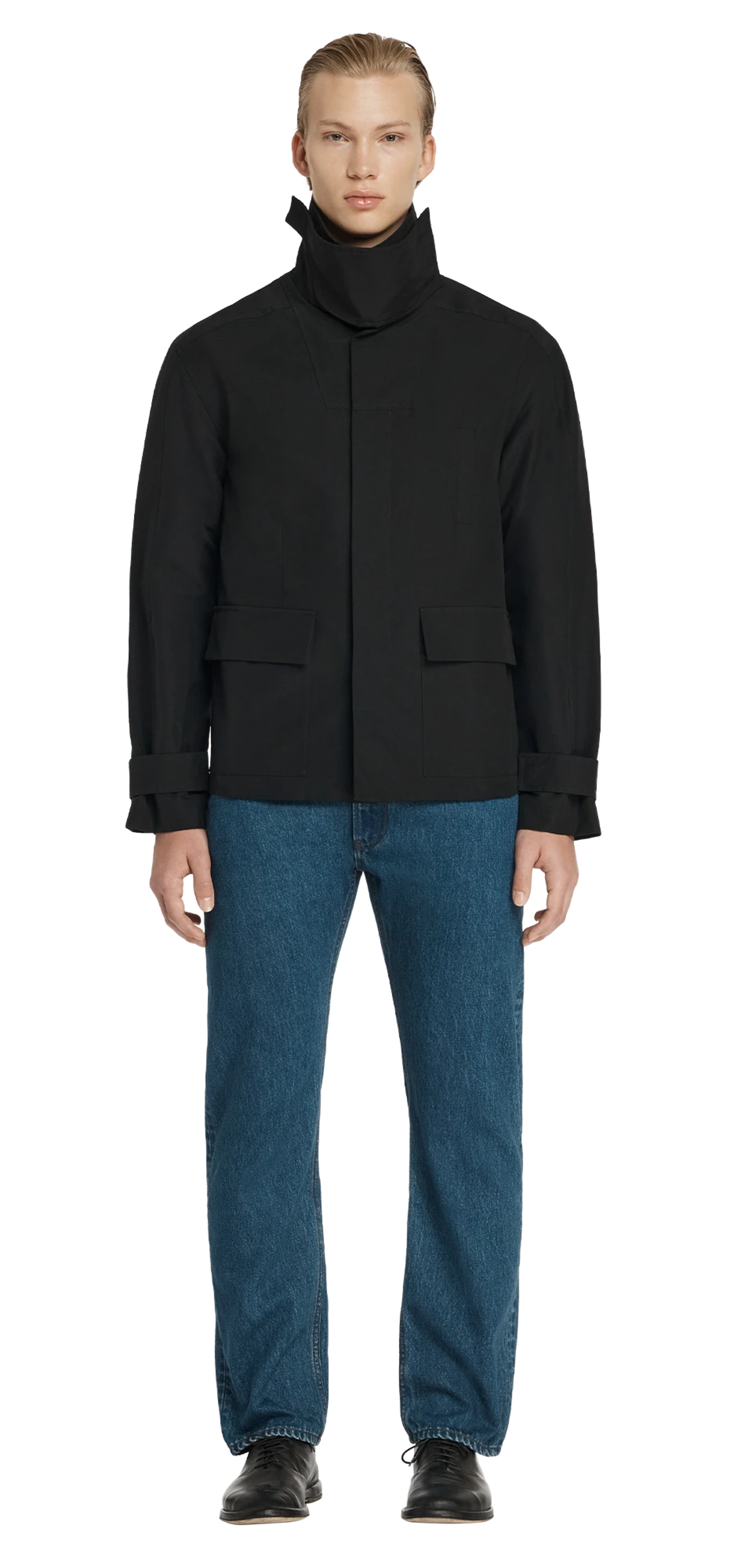 trench-jacket-black character front view