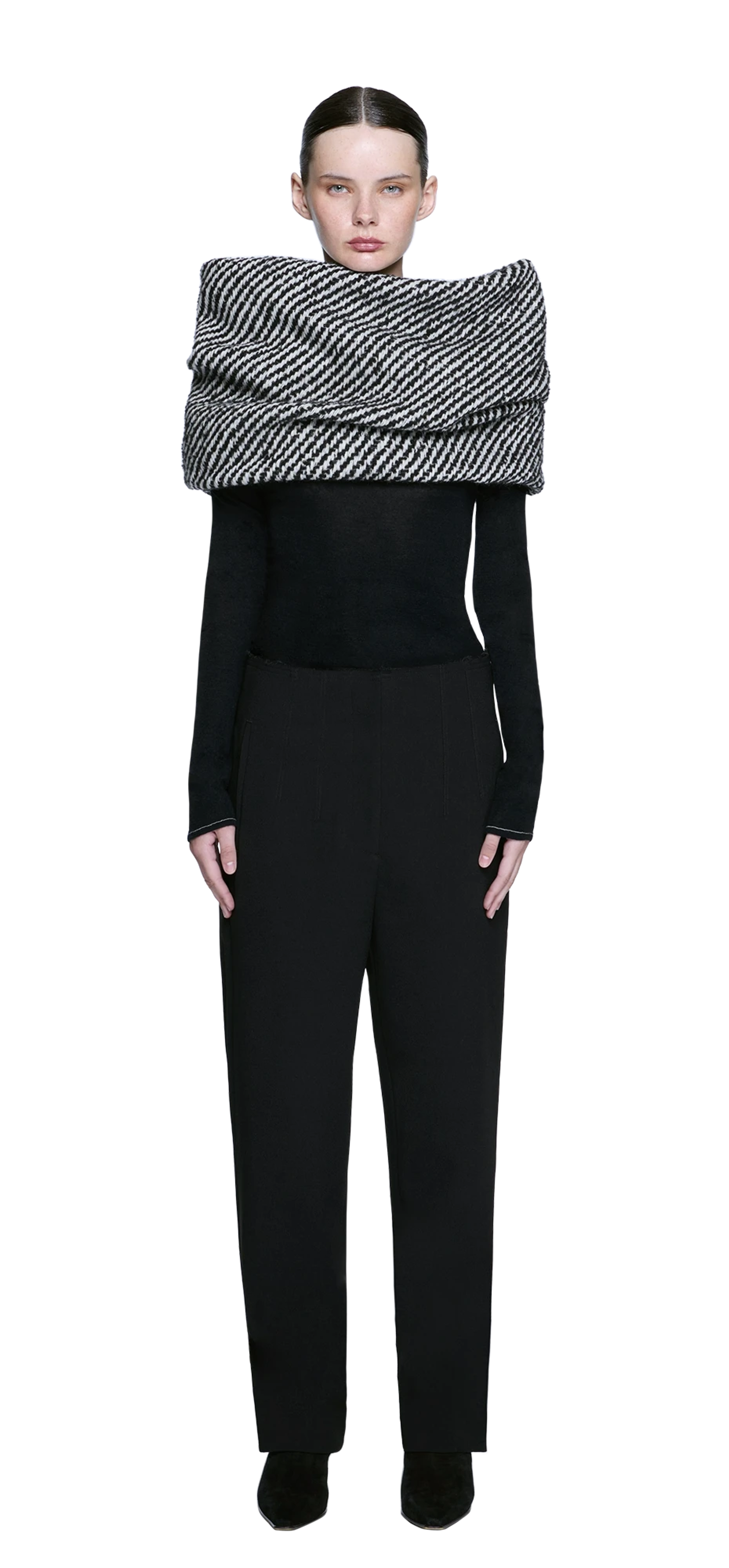 cima-pant-black character front view