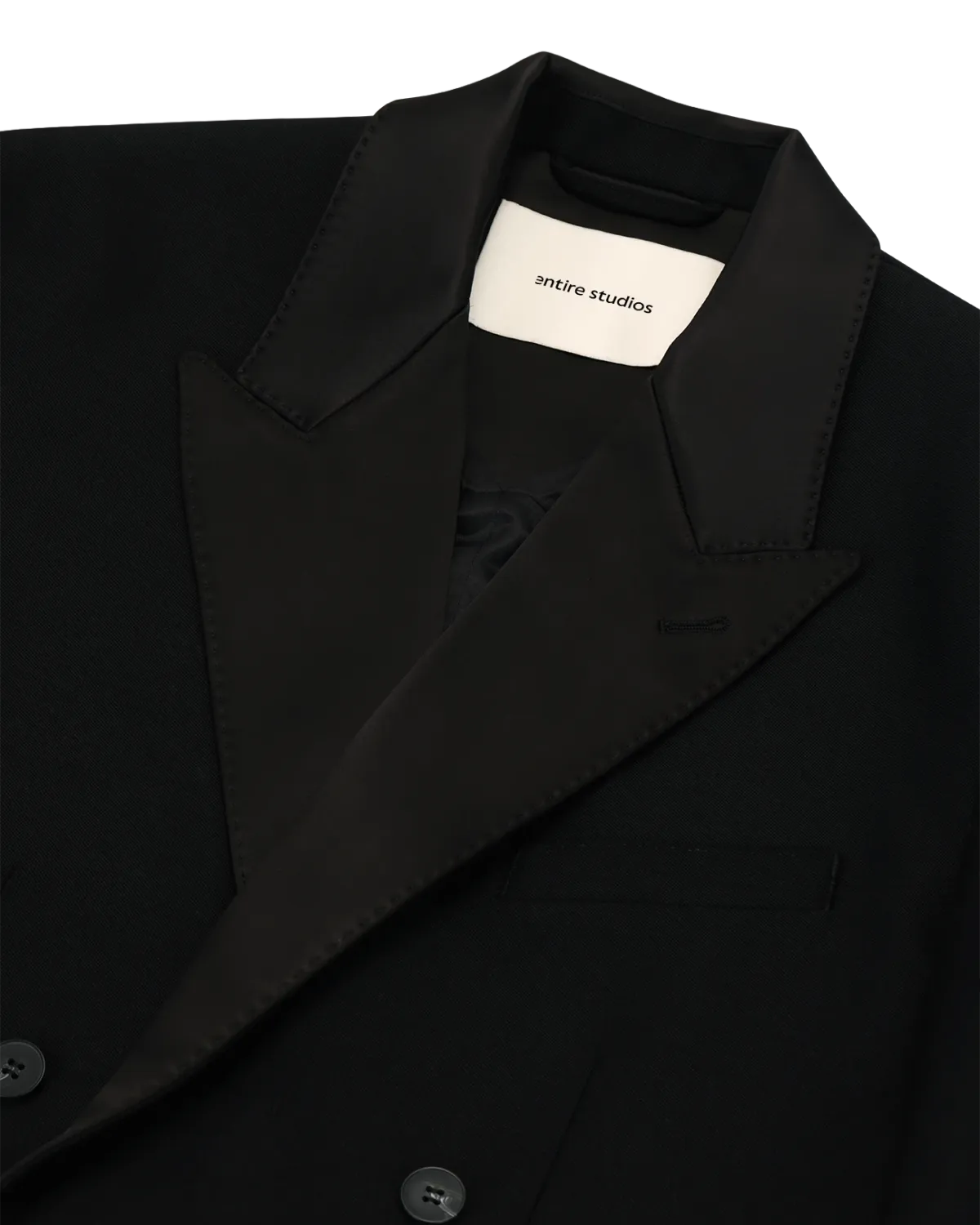 Fold Tailored Jacket Black Wool - Image 5