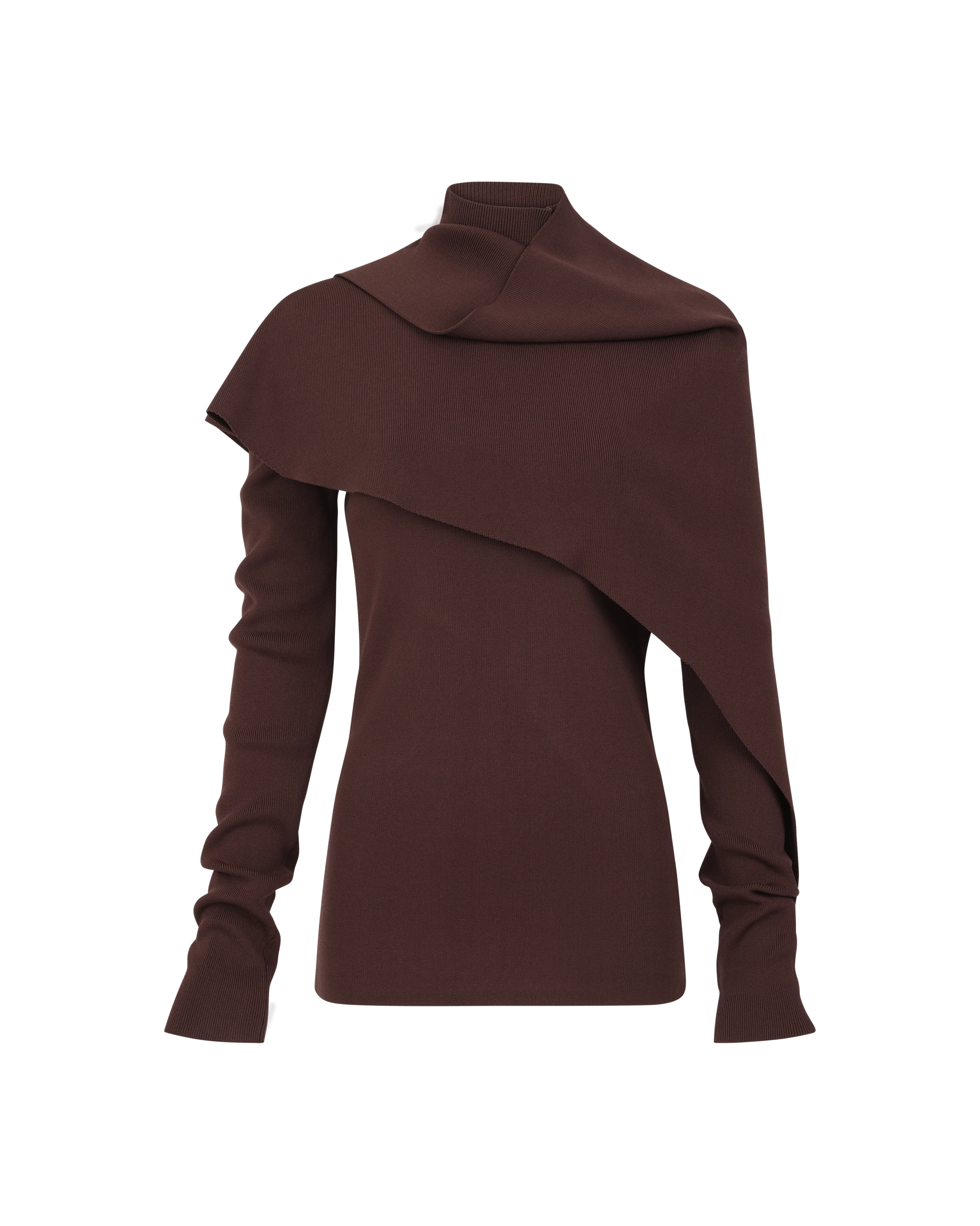 Wrap Sweater Burgendy - Image 4