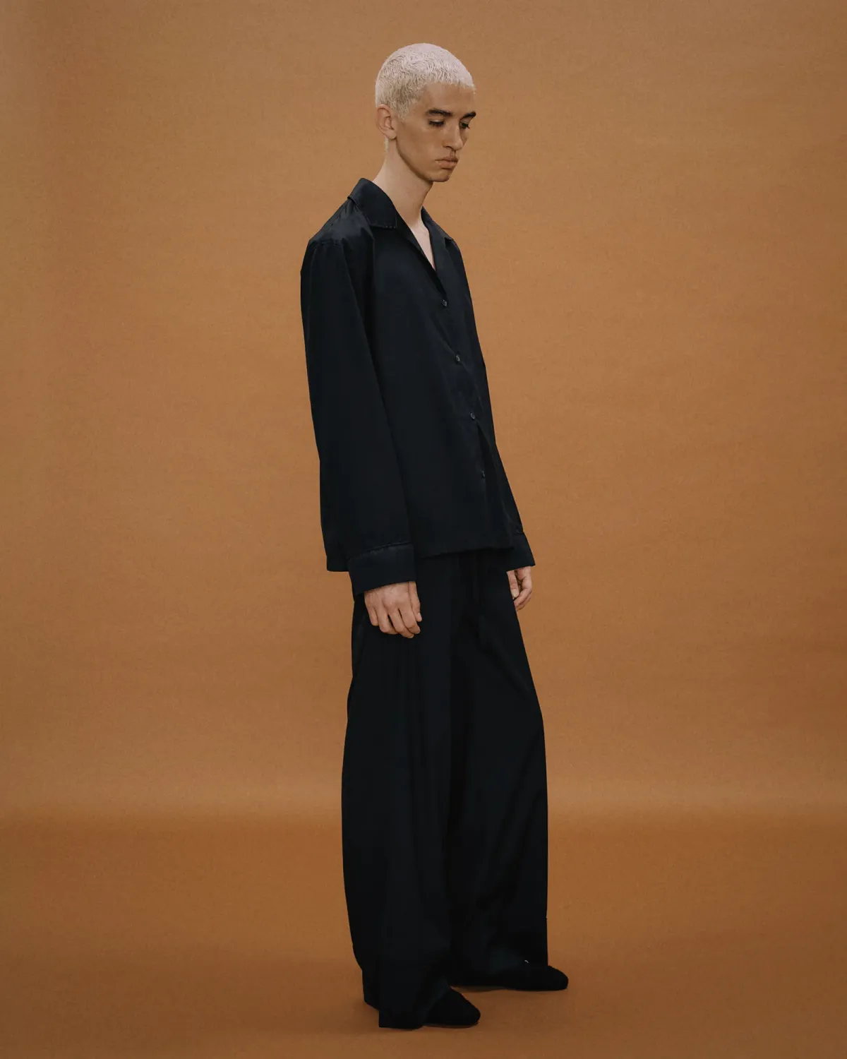 LS Pajama Shirt Black - Image 3