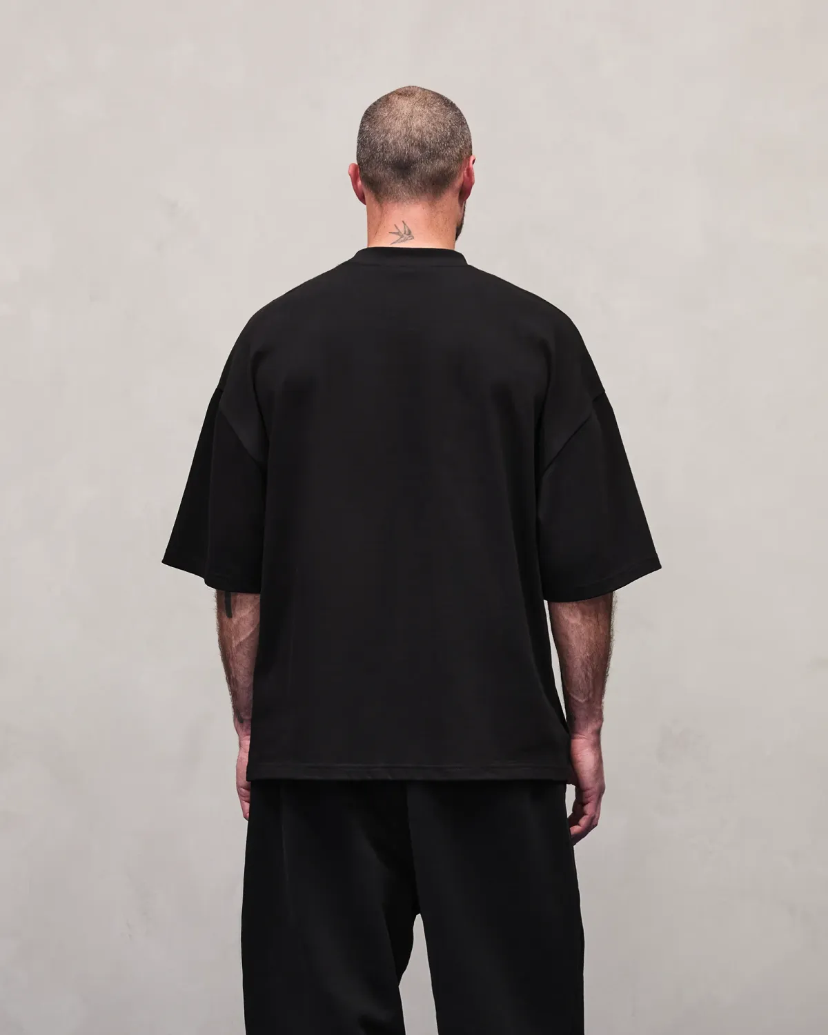 Heavy Boxy Tee Black - Image 6