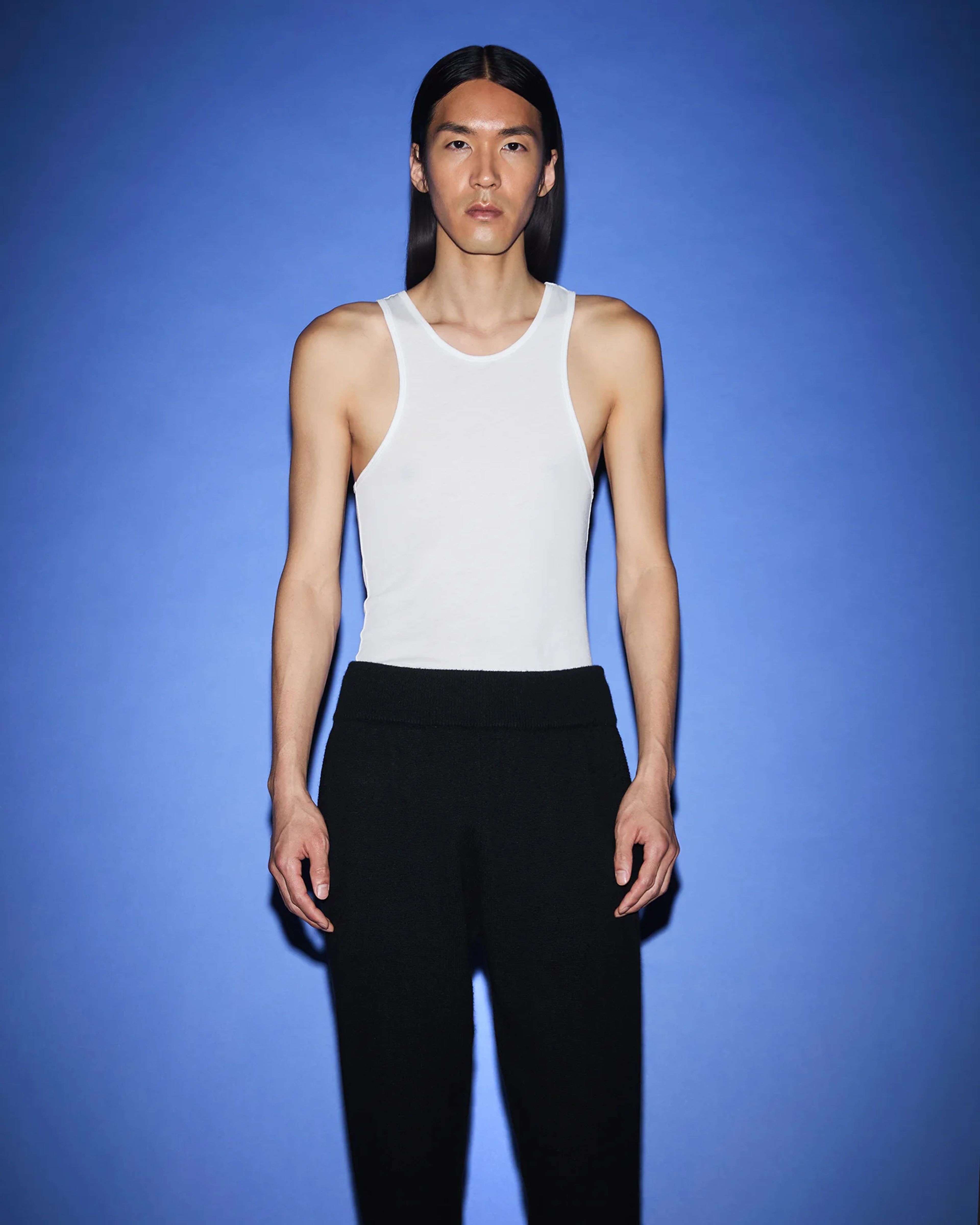 Slim Knit Lounge Pant Black - Image 2