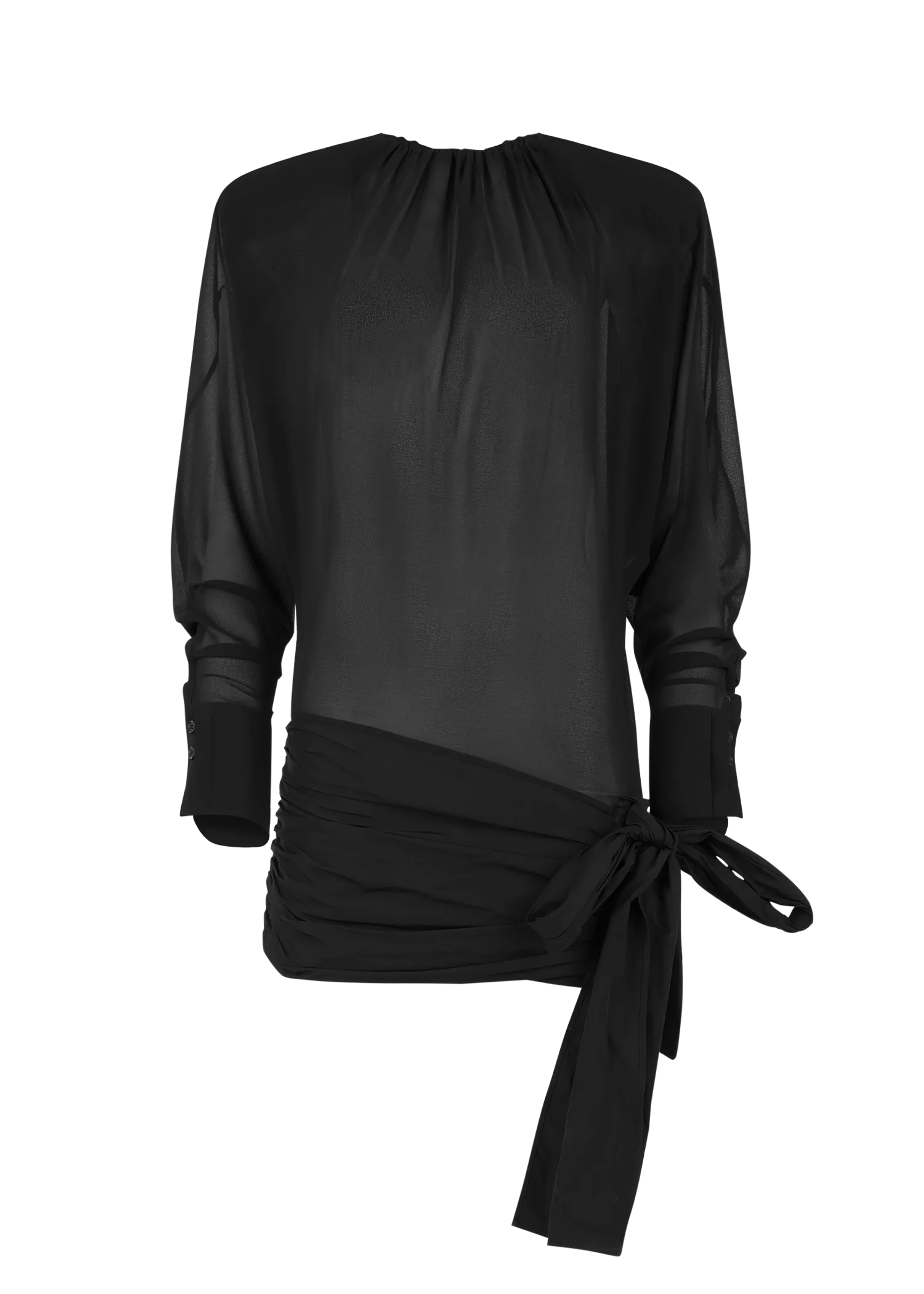 Product mini-tie-dress-black thumbnail