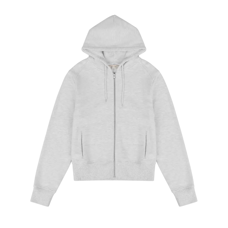 slim-zip-up-heather-grey garment view