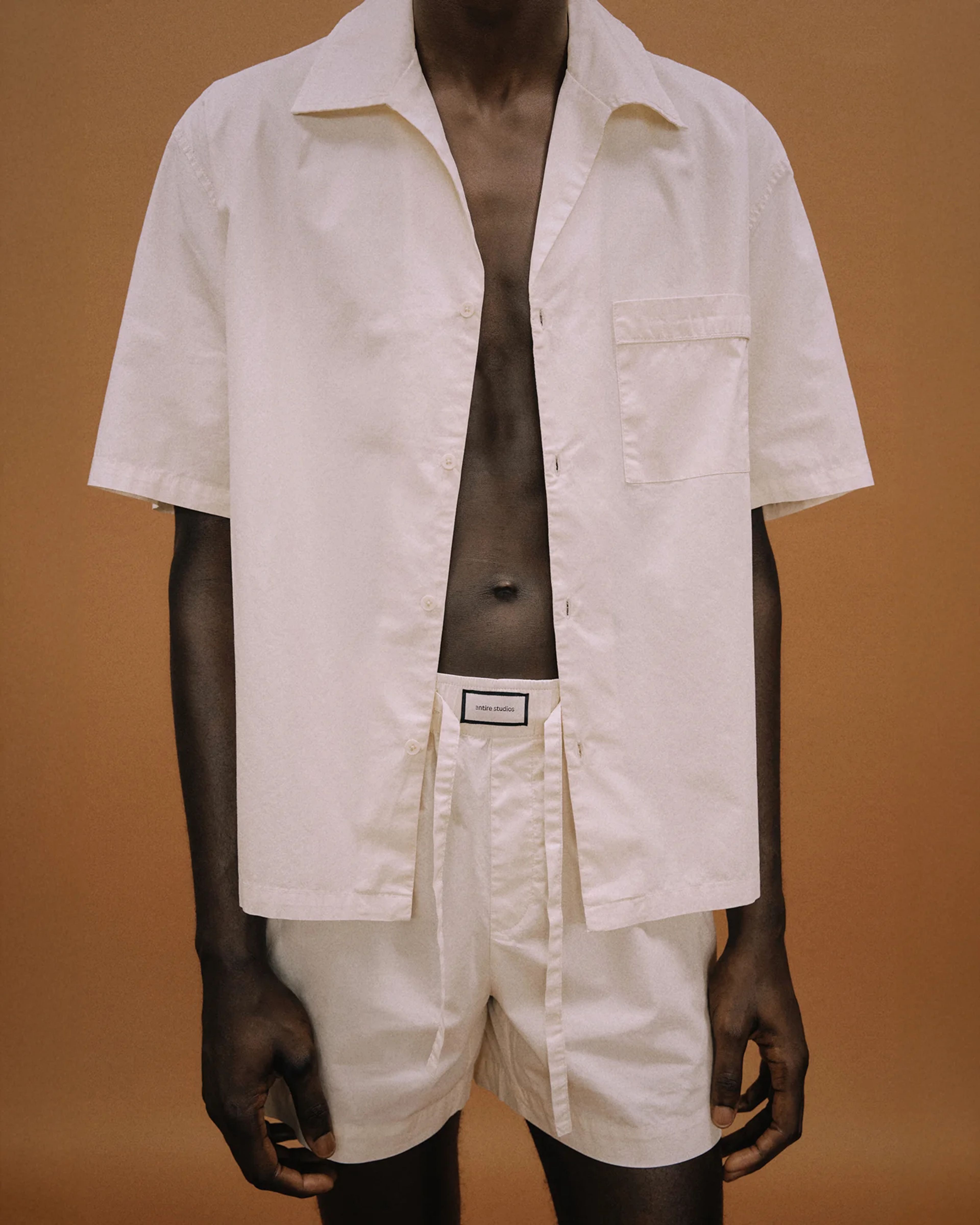 SS Pajama Shirt Off White - Image 2