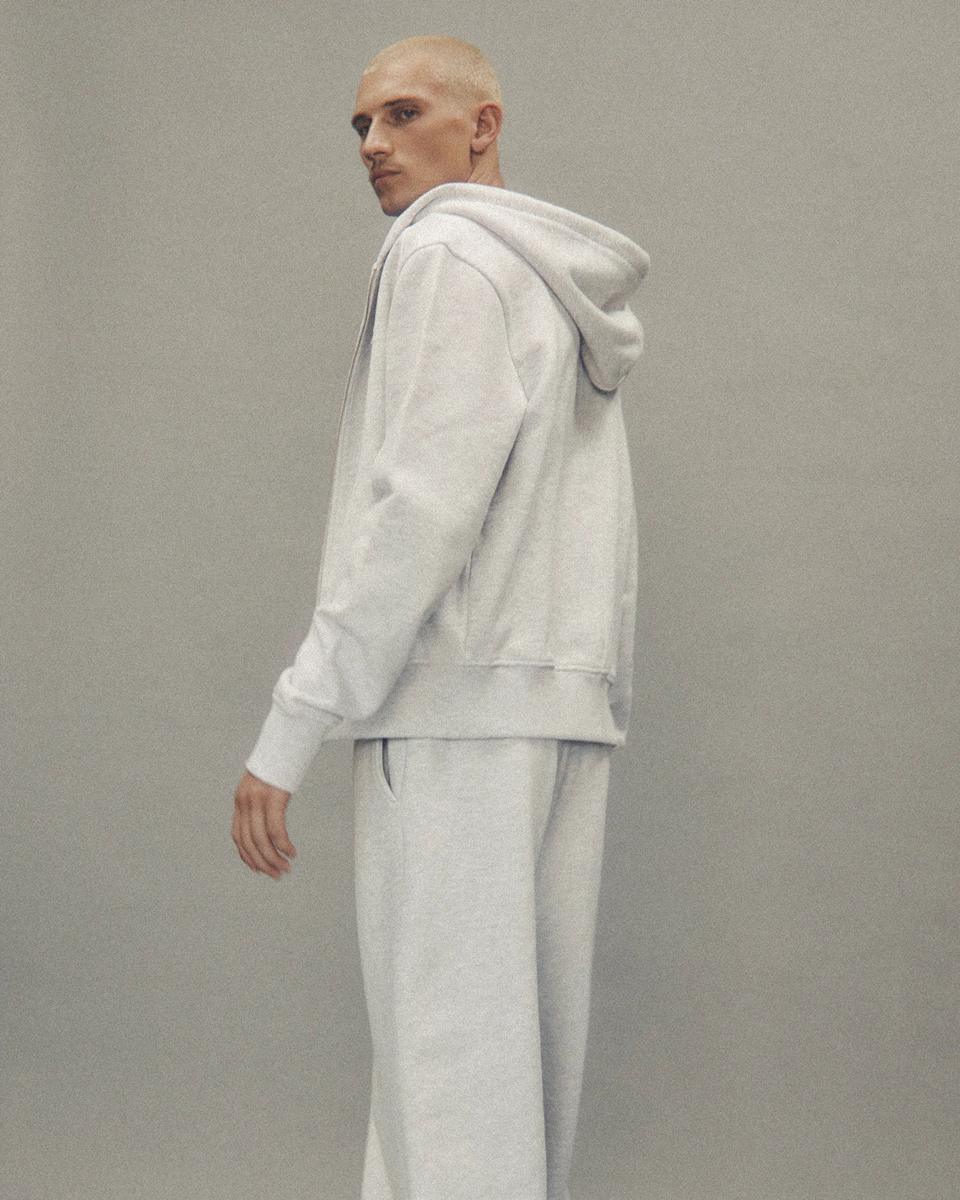 Slim Zip Up Heather Grey - Image 3