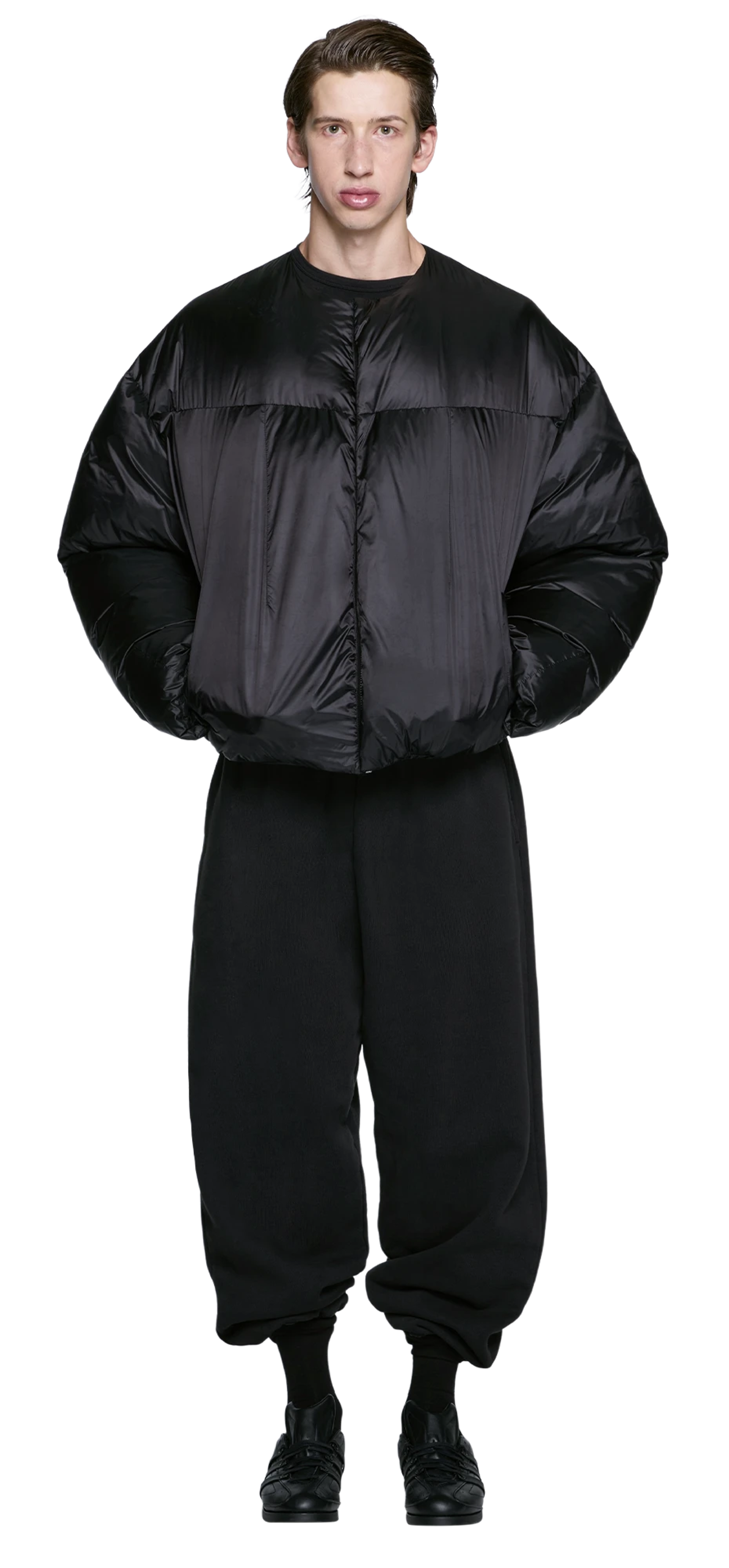 pod-puffer-black character front view