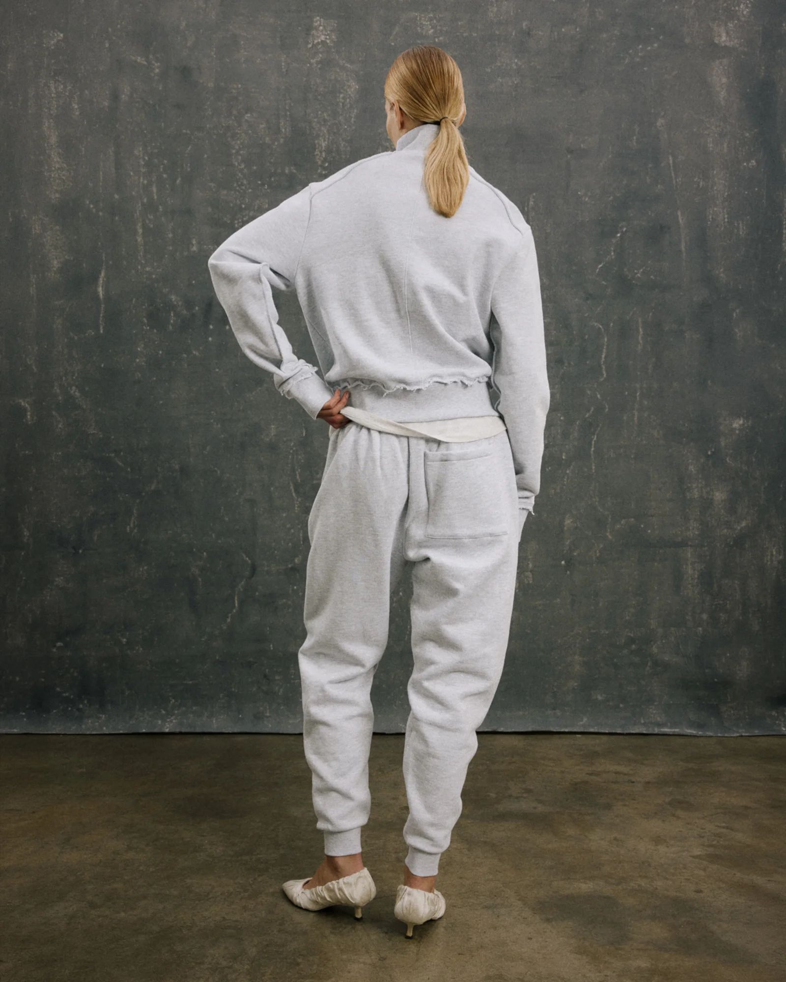 cadet sweat heather grey - entire studios cadet sweat heather grey - entire studios
