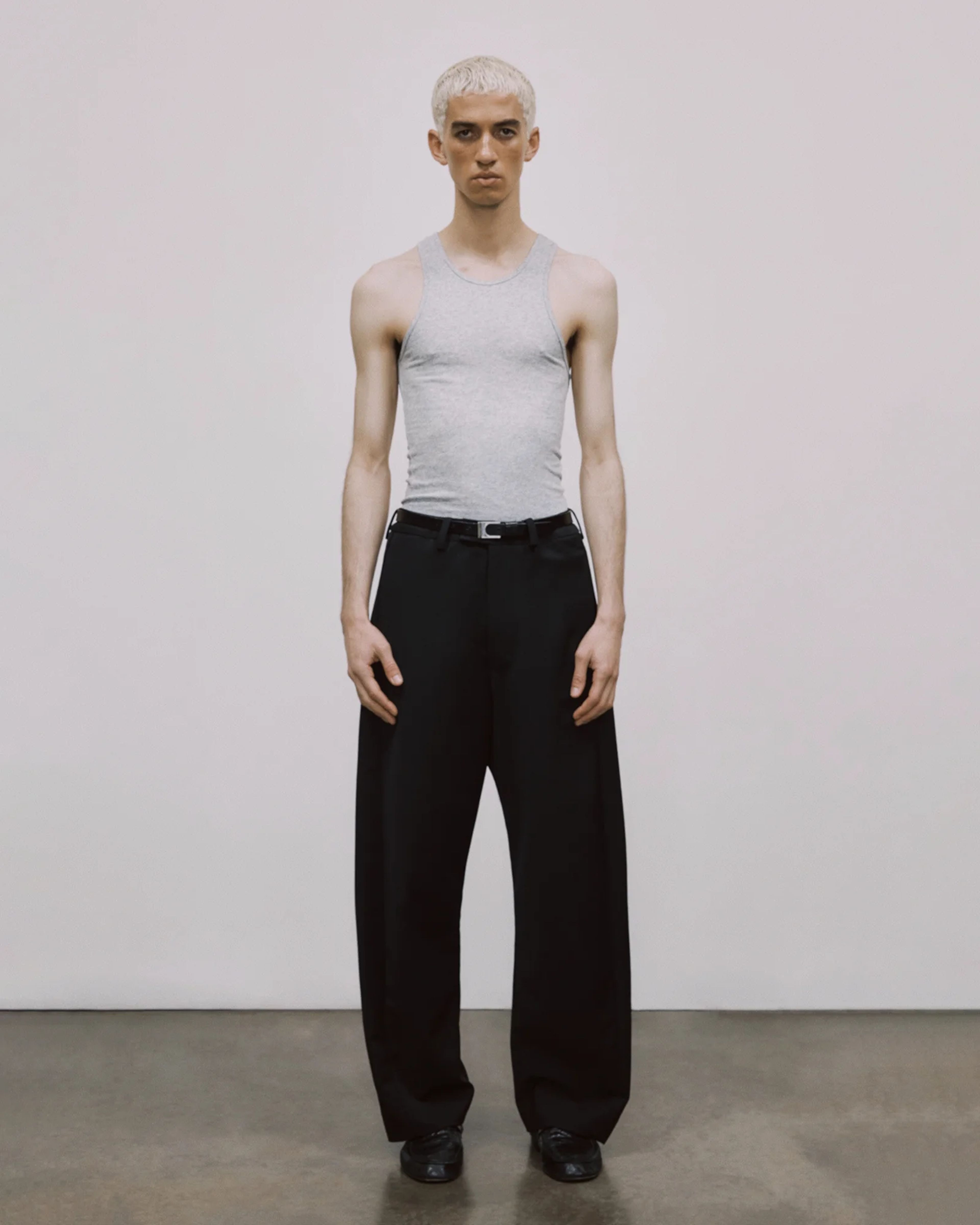 Muscle Tank Top Grey Marle - Image 2