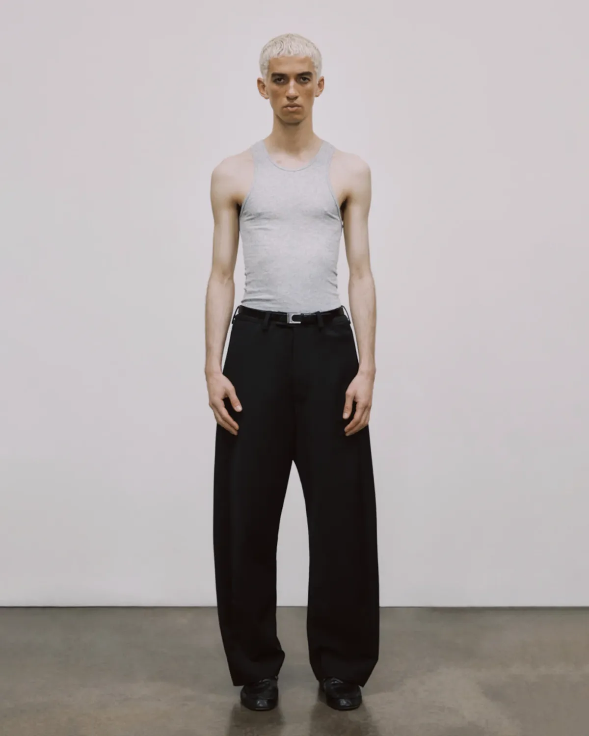 Muscle Tank Top Grey Marle - Image 2