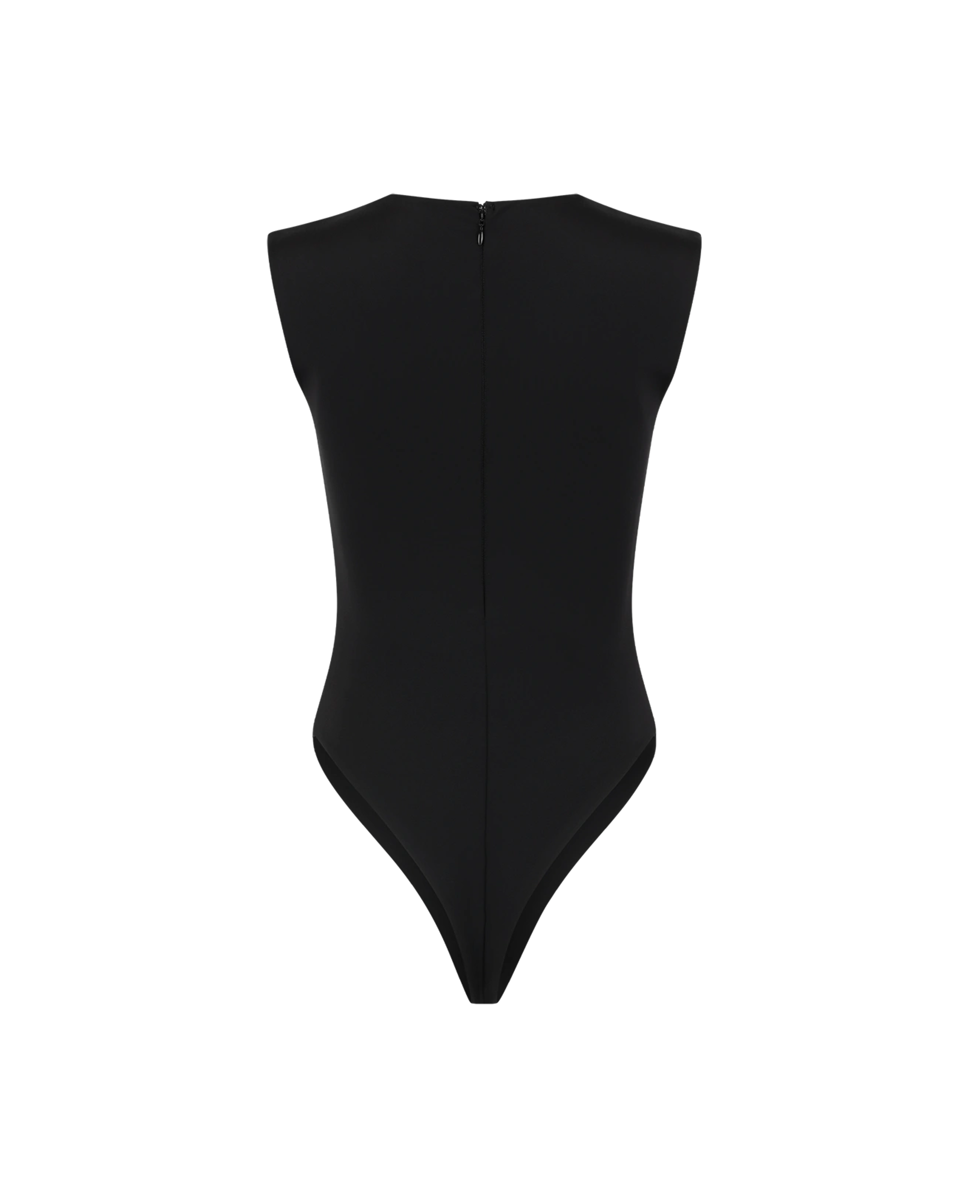 Sleeveless Bodysuit Nylon Spandex Soot - Image 2