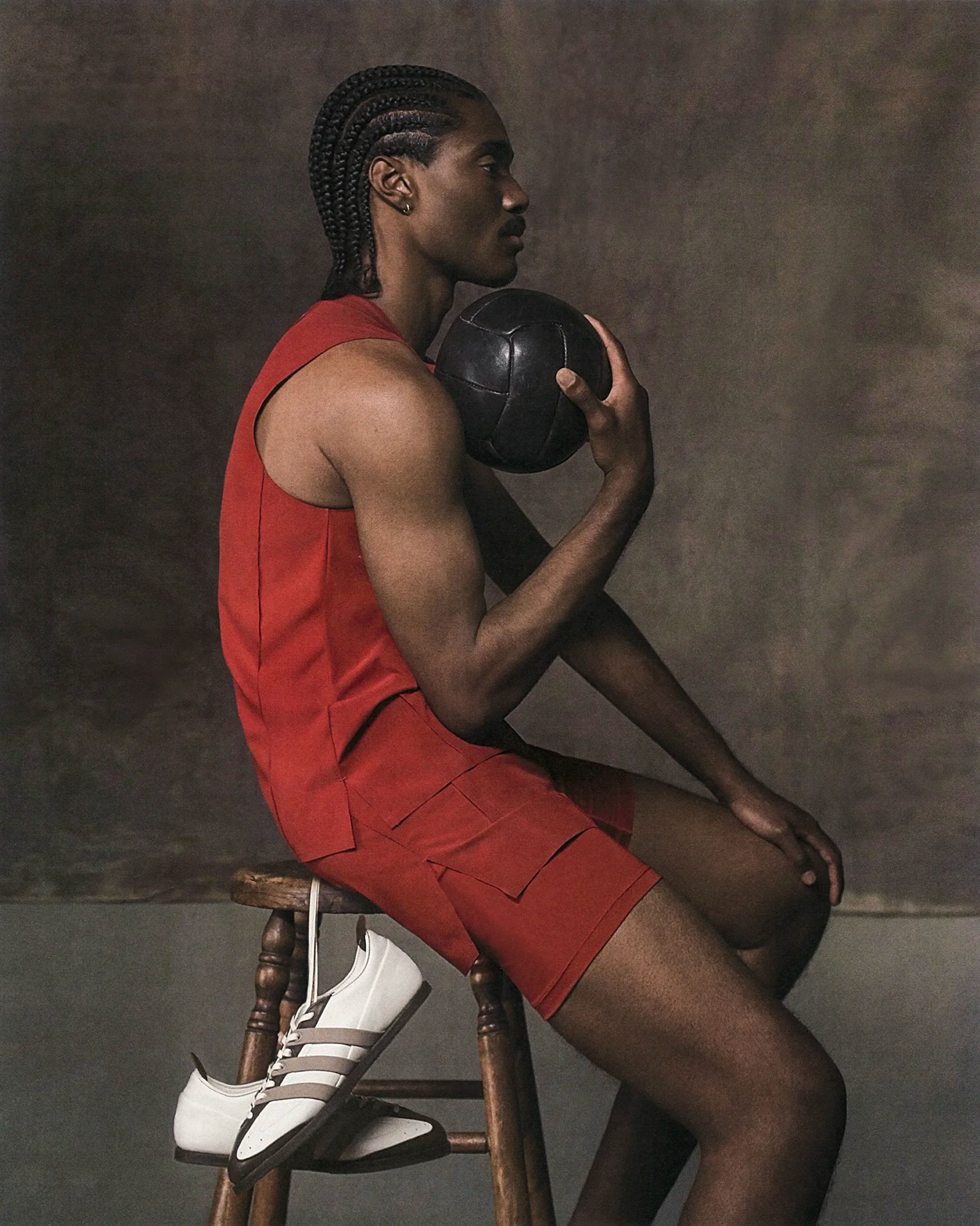 D4T Training 2in1 Shorts Active Maroon - Image 4