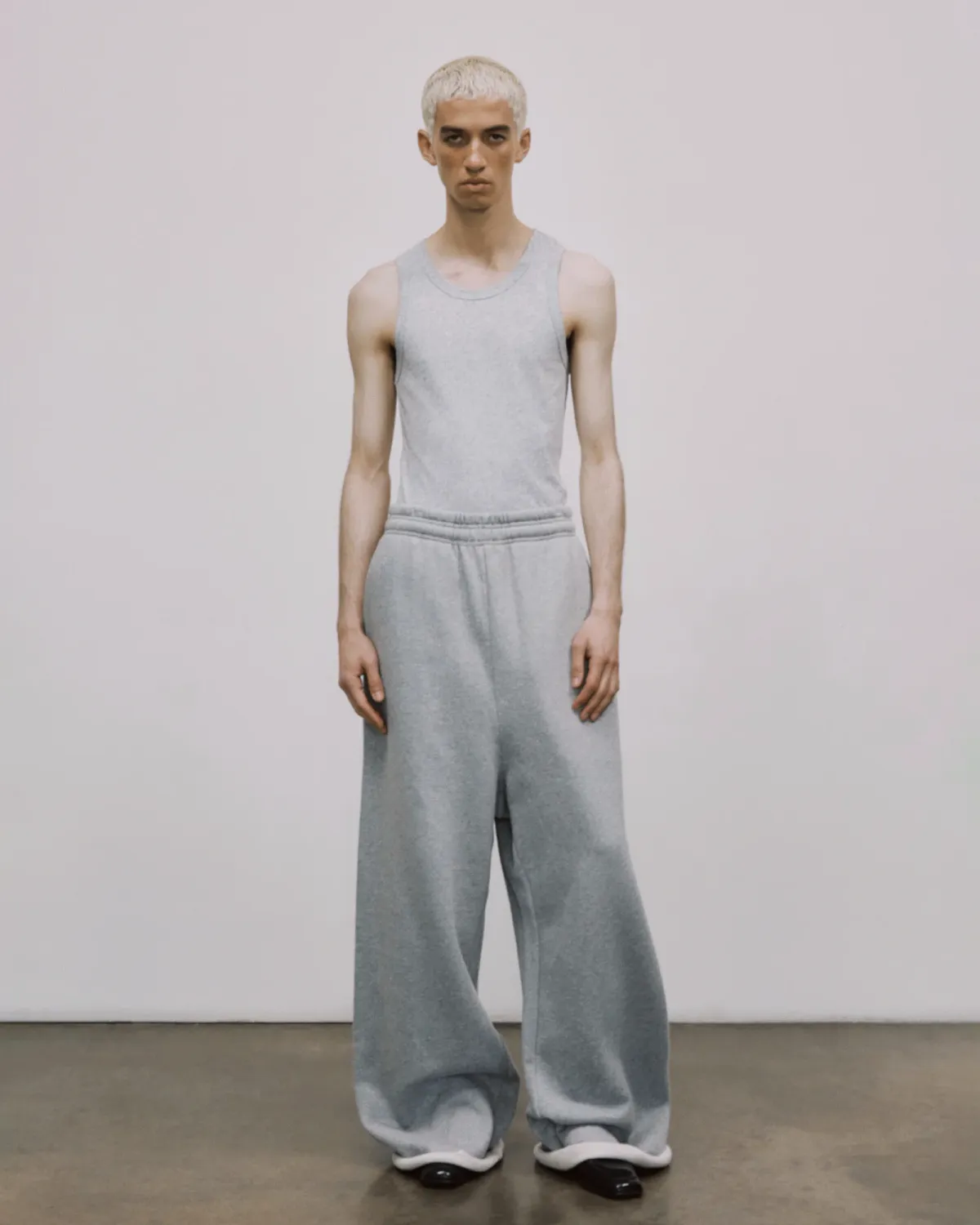 Sheer Tank Grey Marle - Image 3