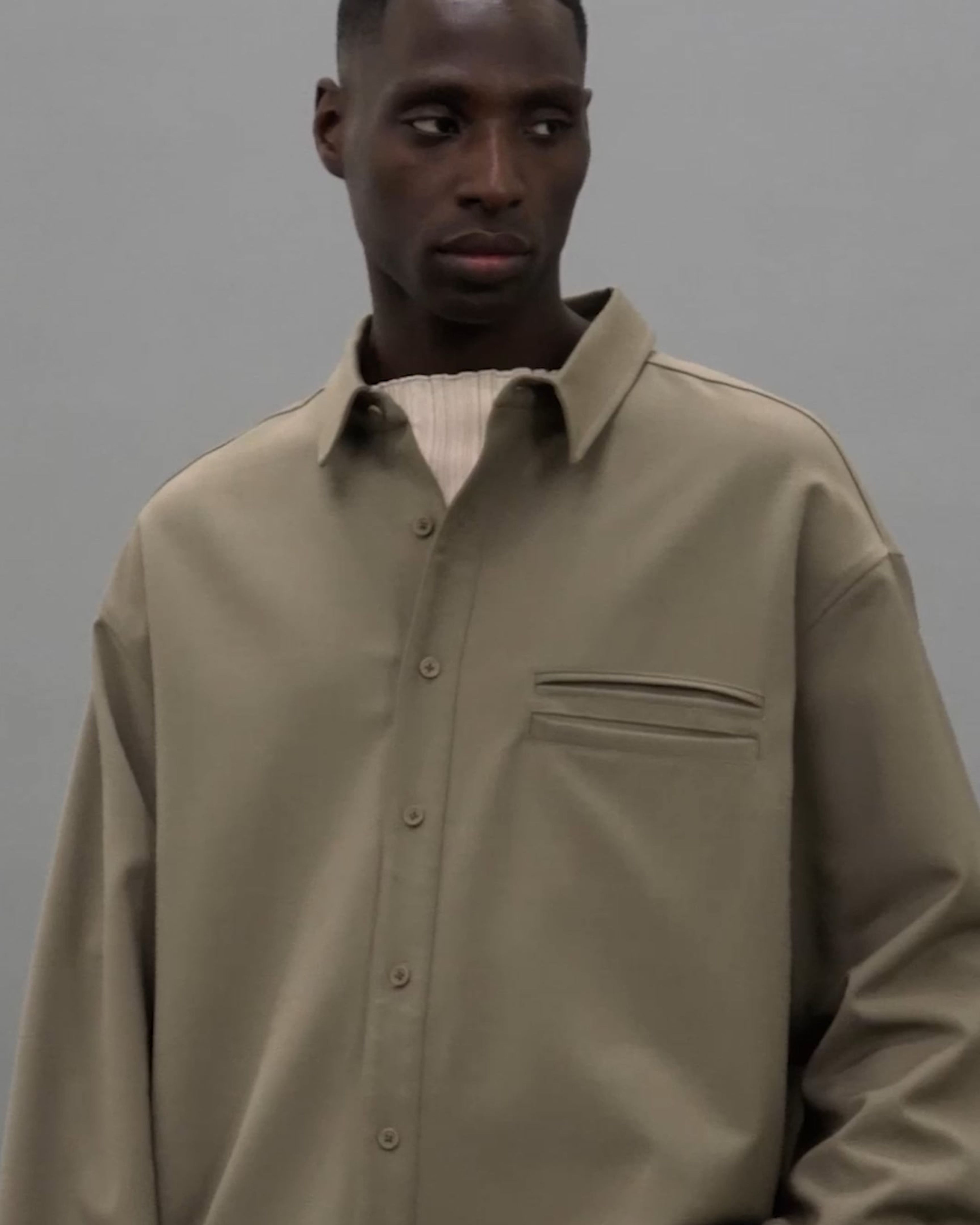 Giant Wool Shirt Clay - Image 1