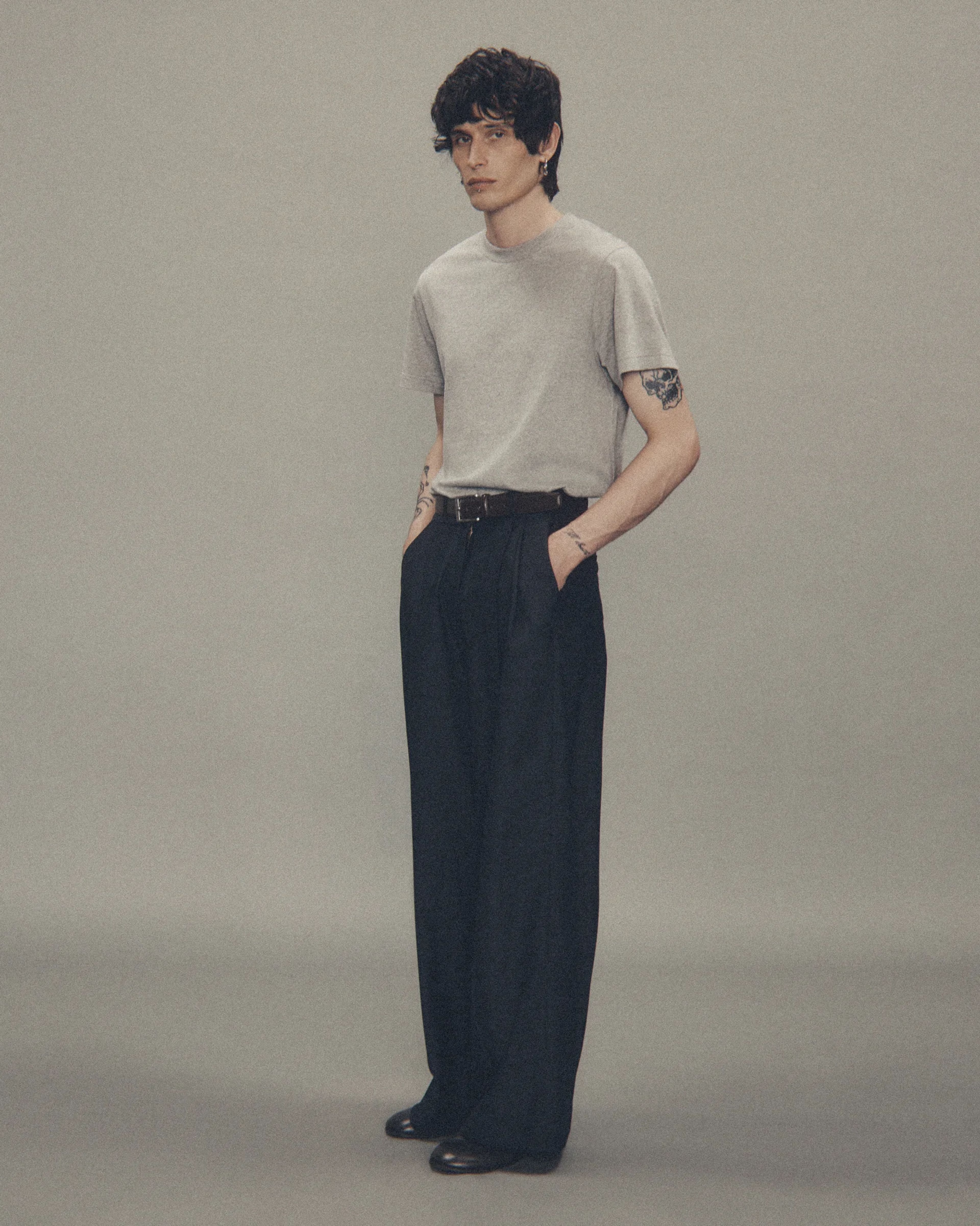 Standard Tee Grey Marle - Image 4