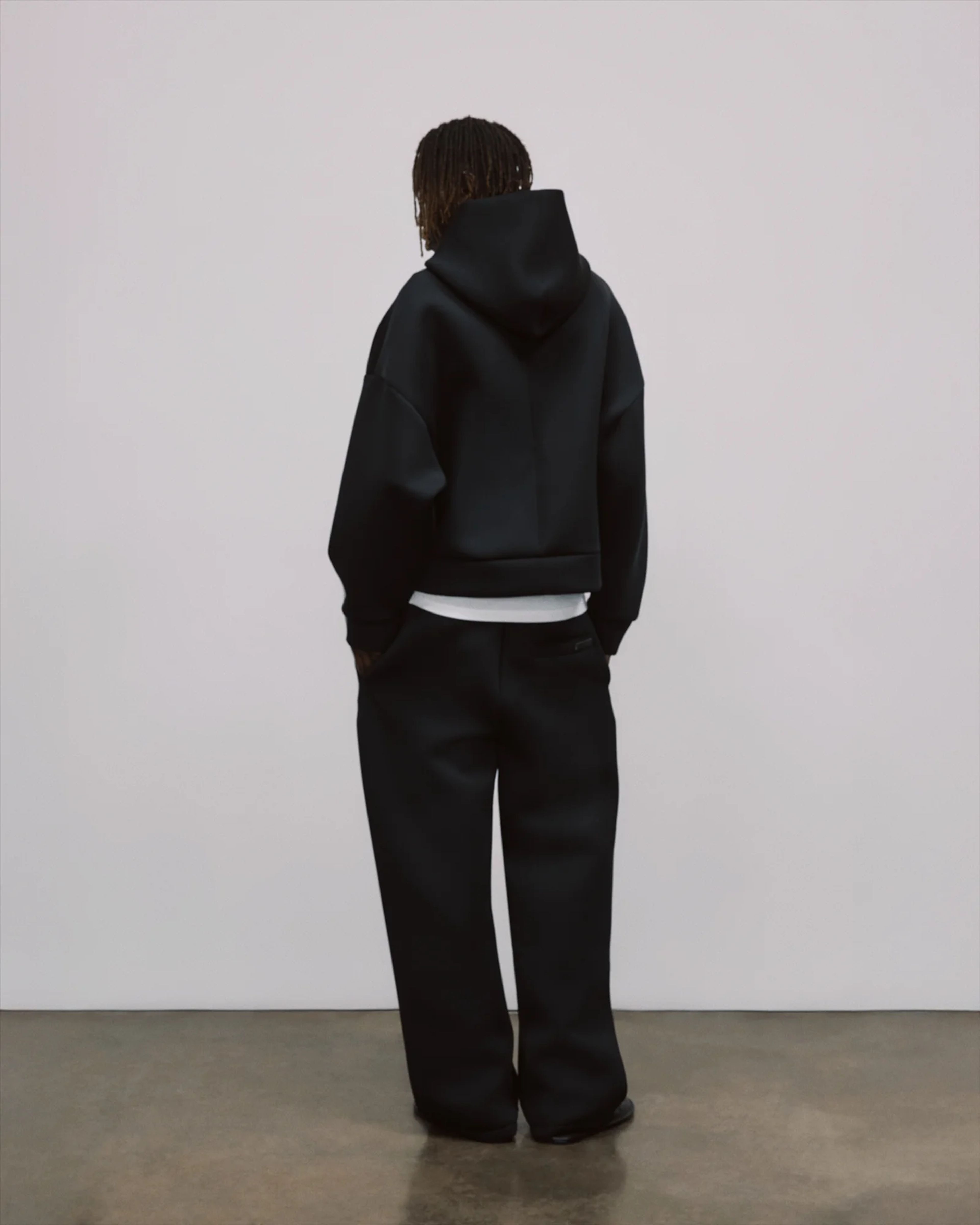 Straight Leg Scuba Sweat Black - Image 3