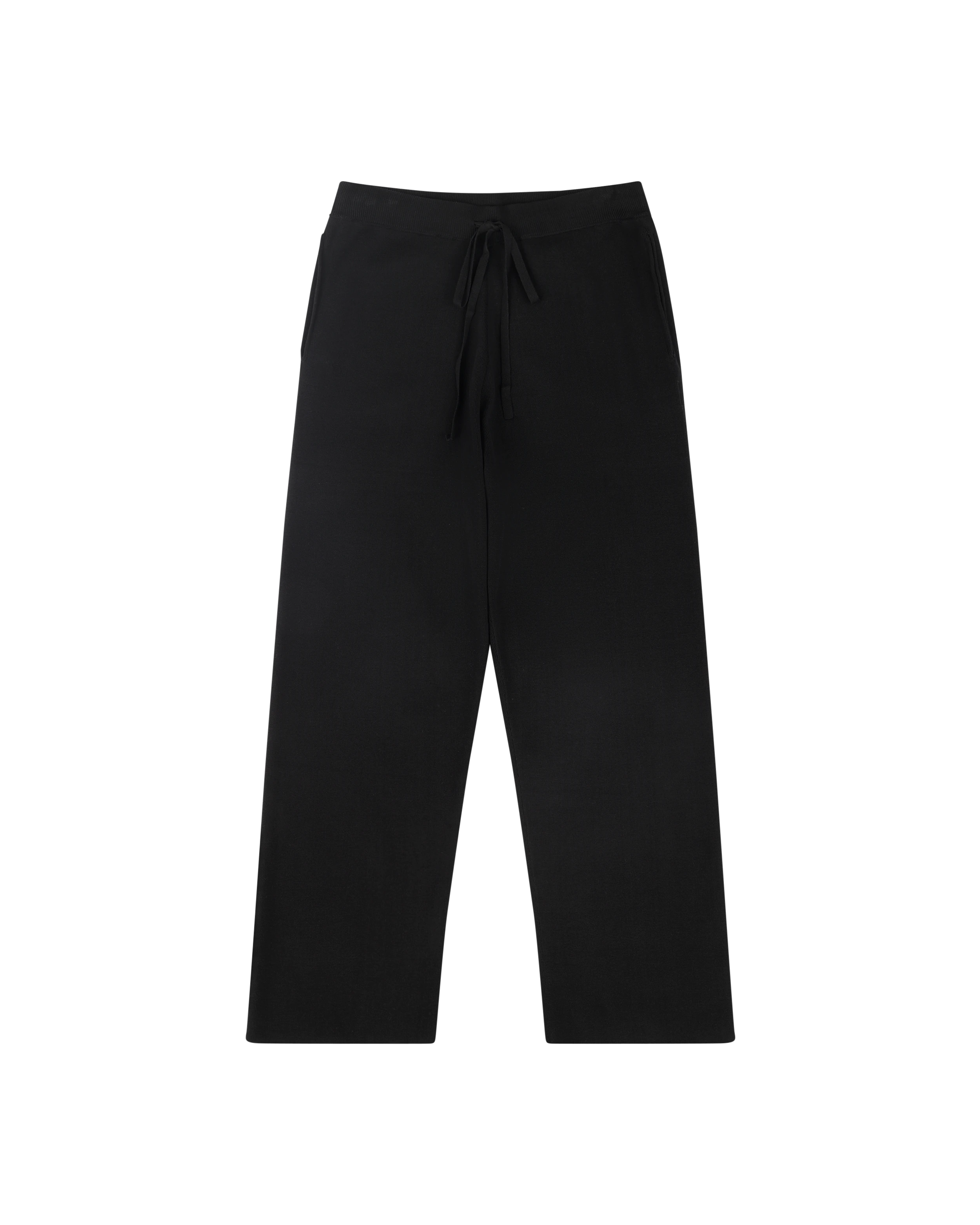 Straight Leg Knit Pant Black - Image 5