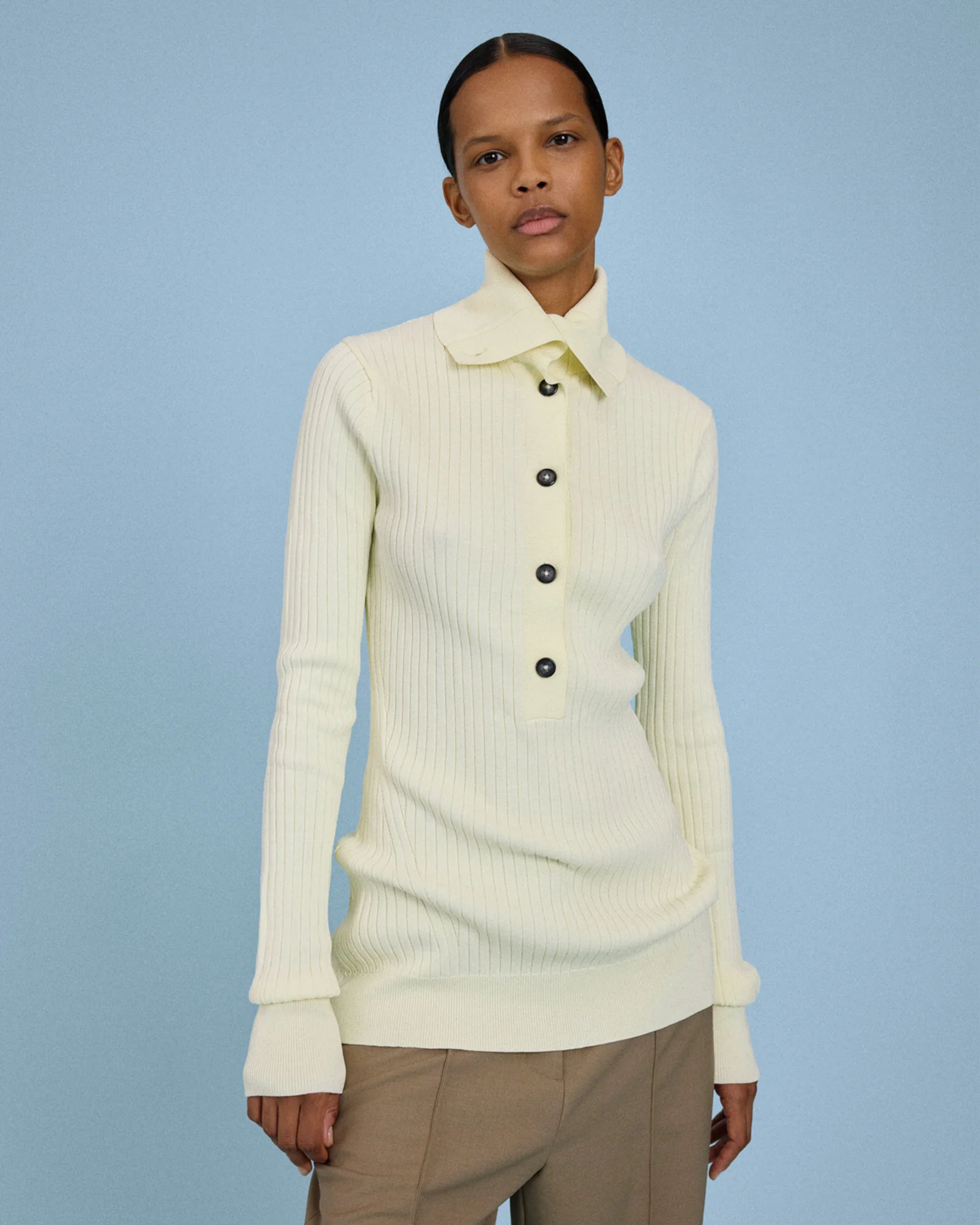 High Neck Henley Ghee - Image 4