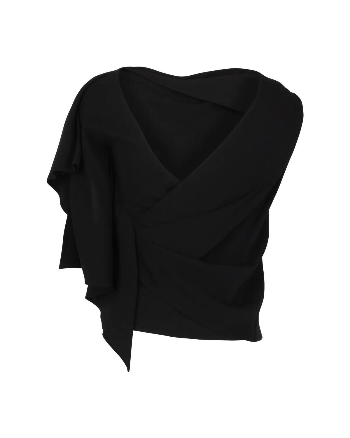 Odeon Draped Top Black - Image 3