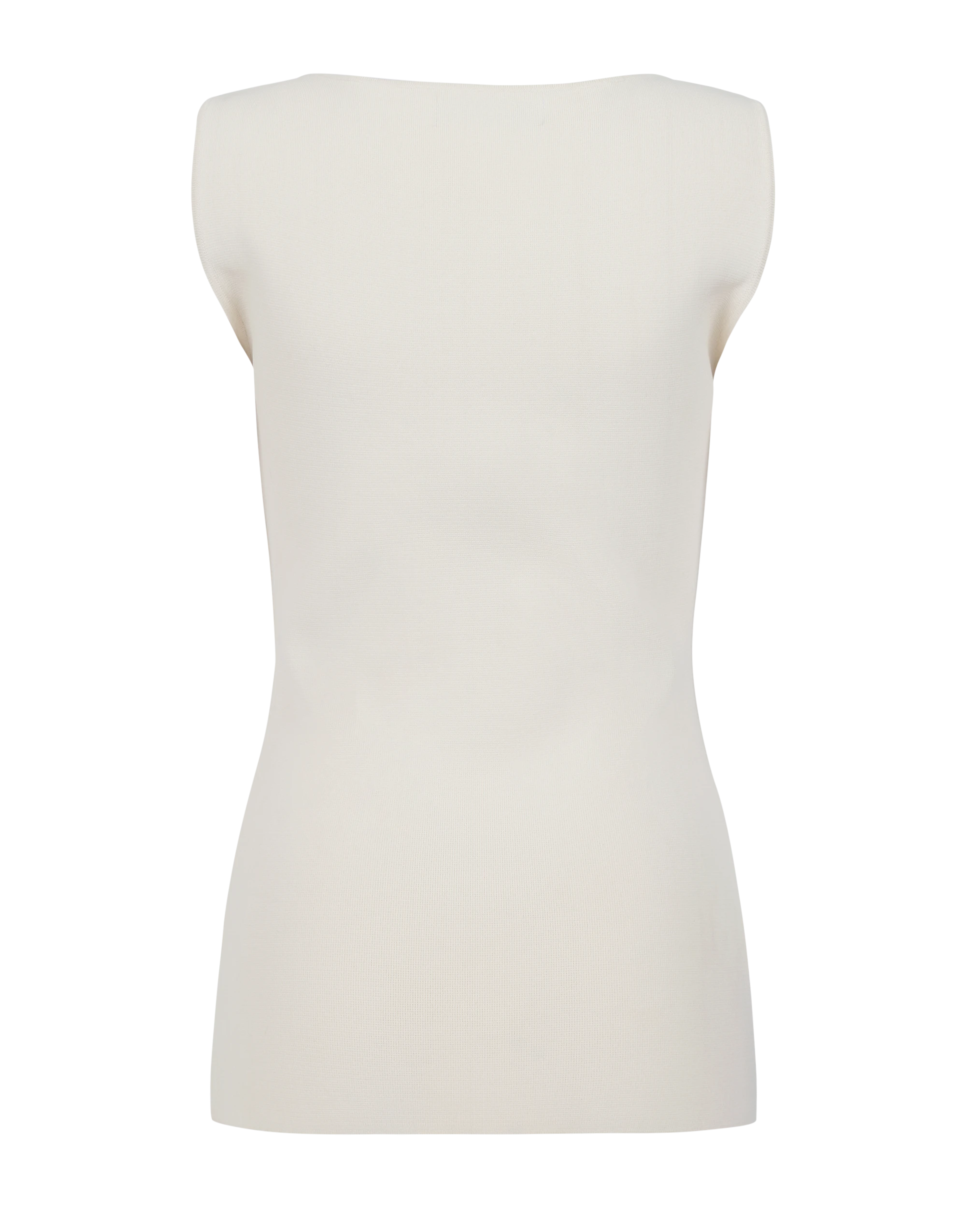 Boat Neck Top Off White - Image 7