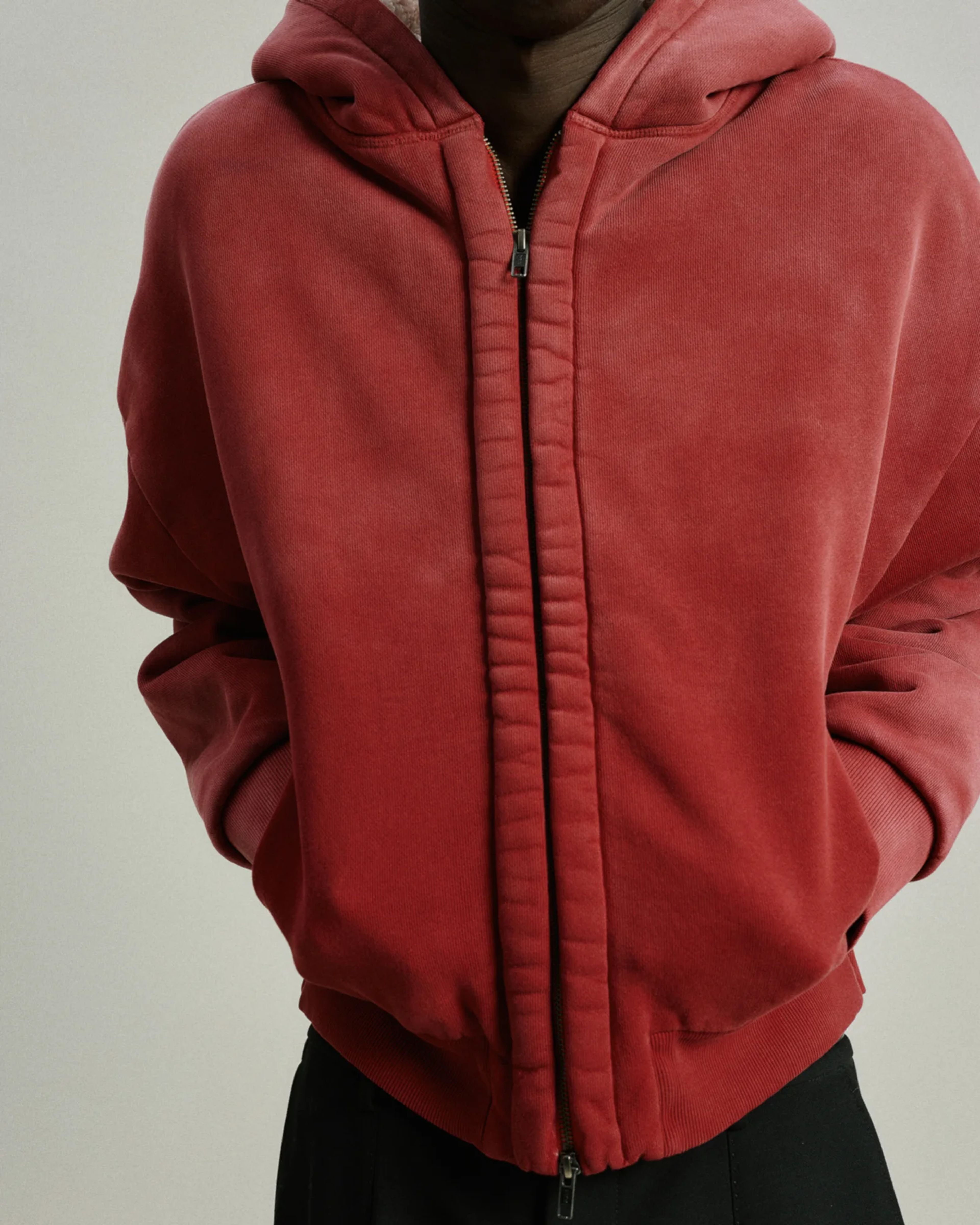 Sherpa Hood Red Clay - Image 5