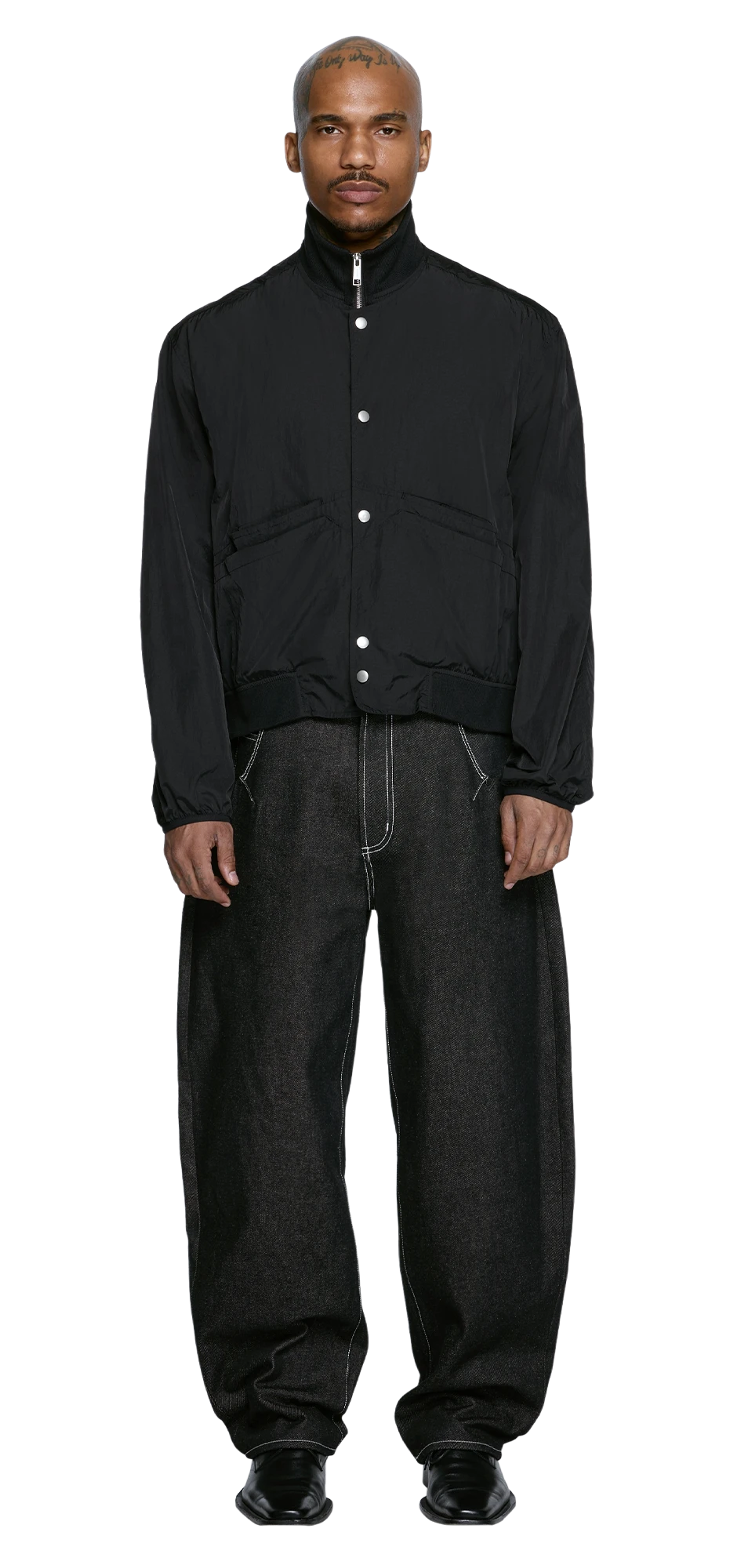 zip-up-anorak-black-nylon character front view