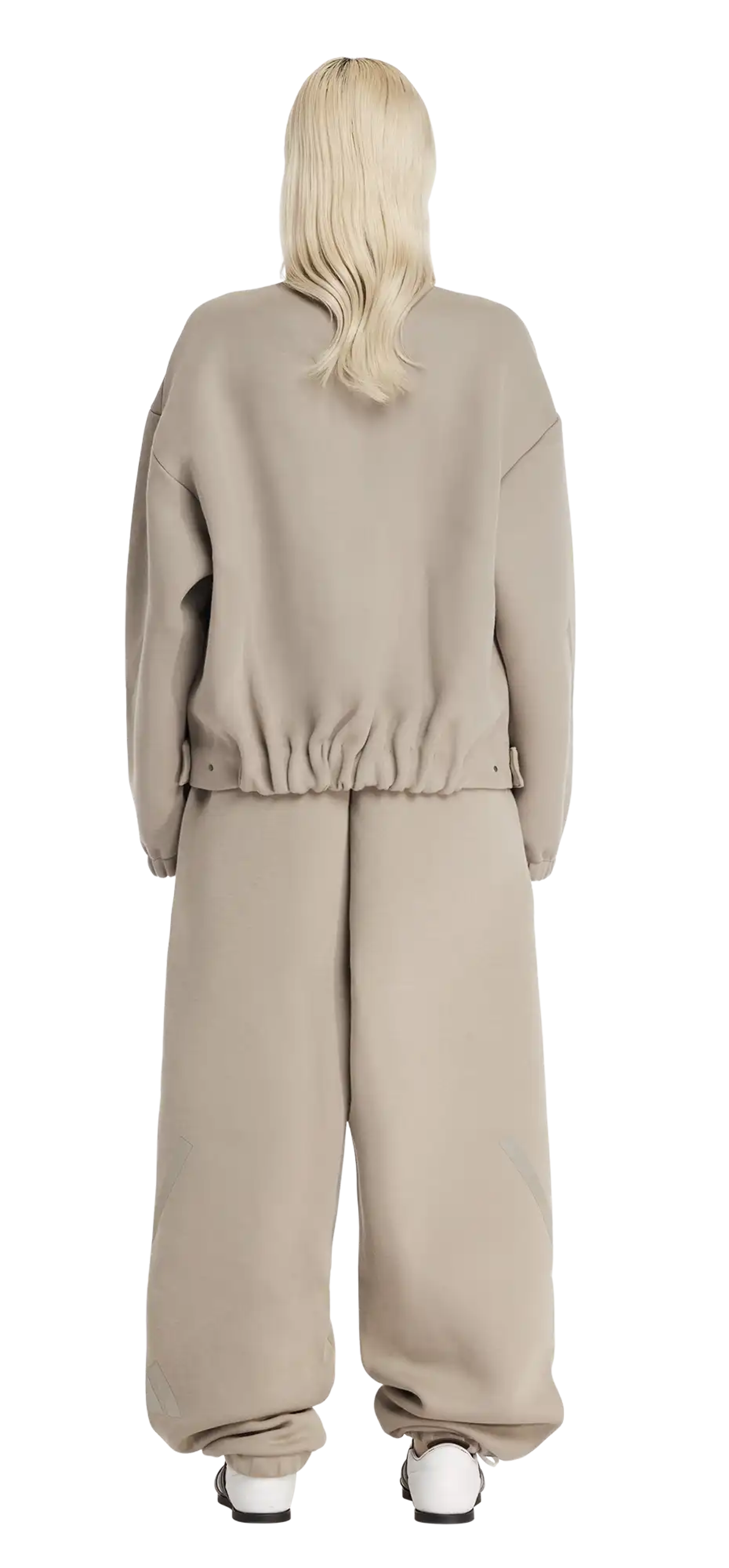 z.n.e. full zip knit putty beige - entire studios
