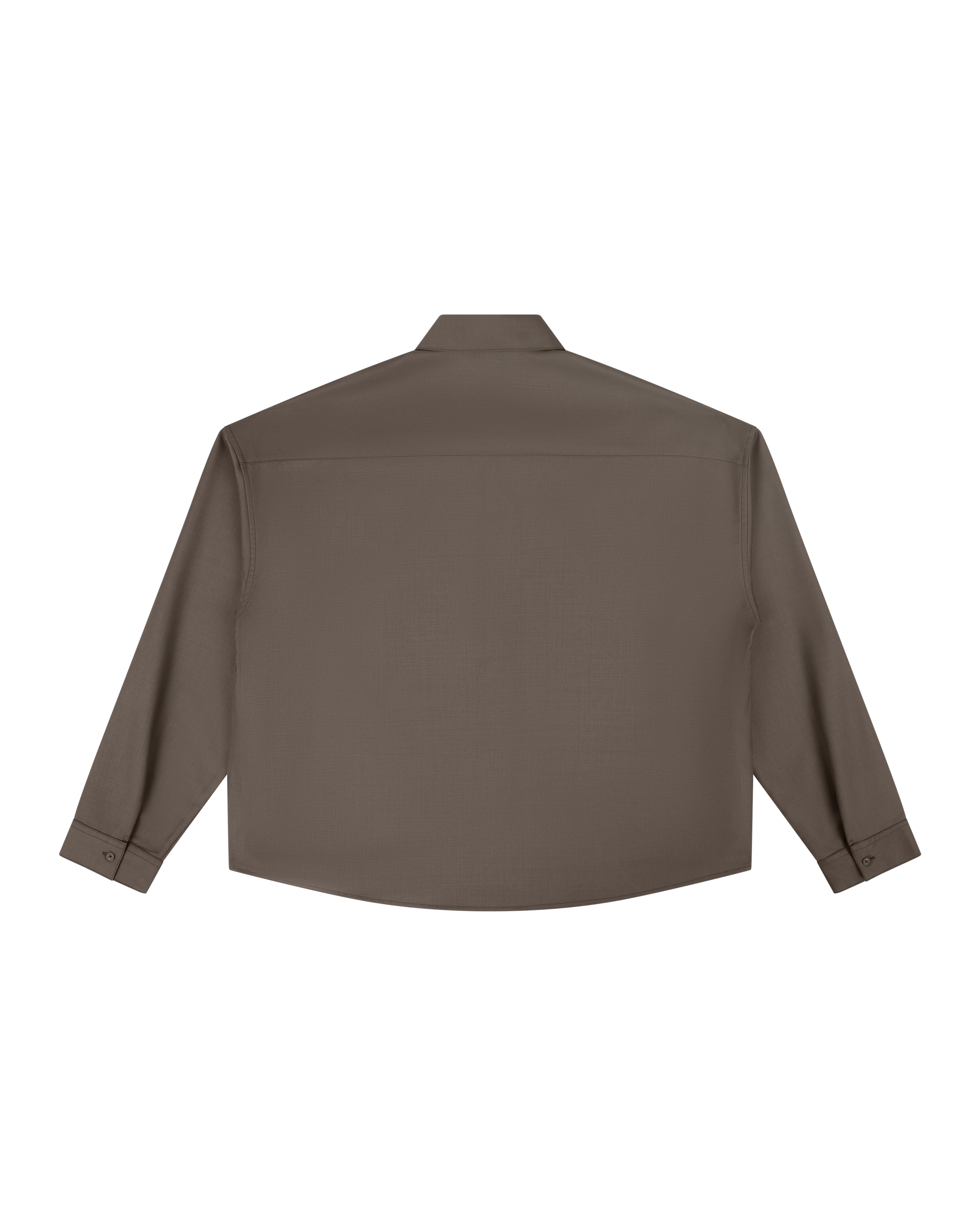 Miller Shirt Wool Taupe - Image 2