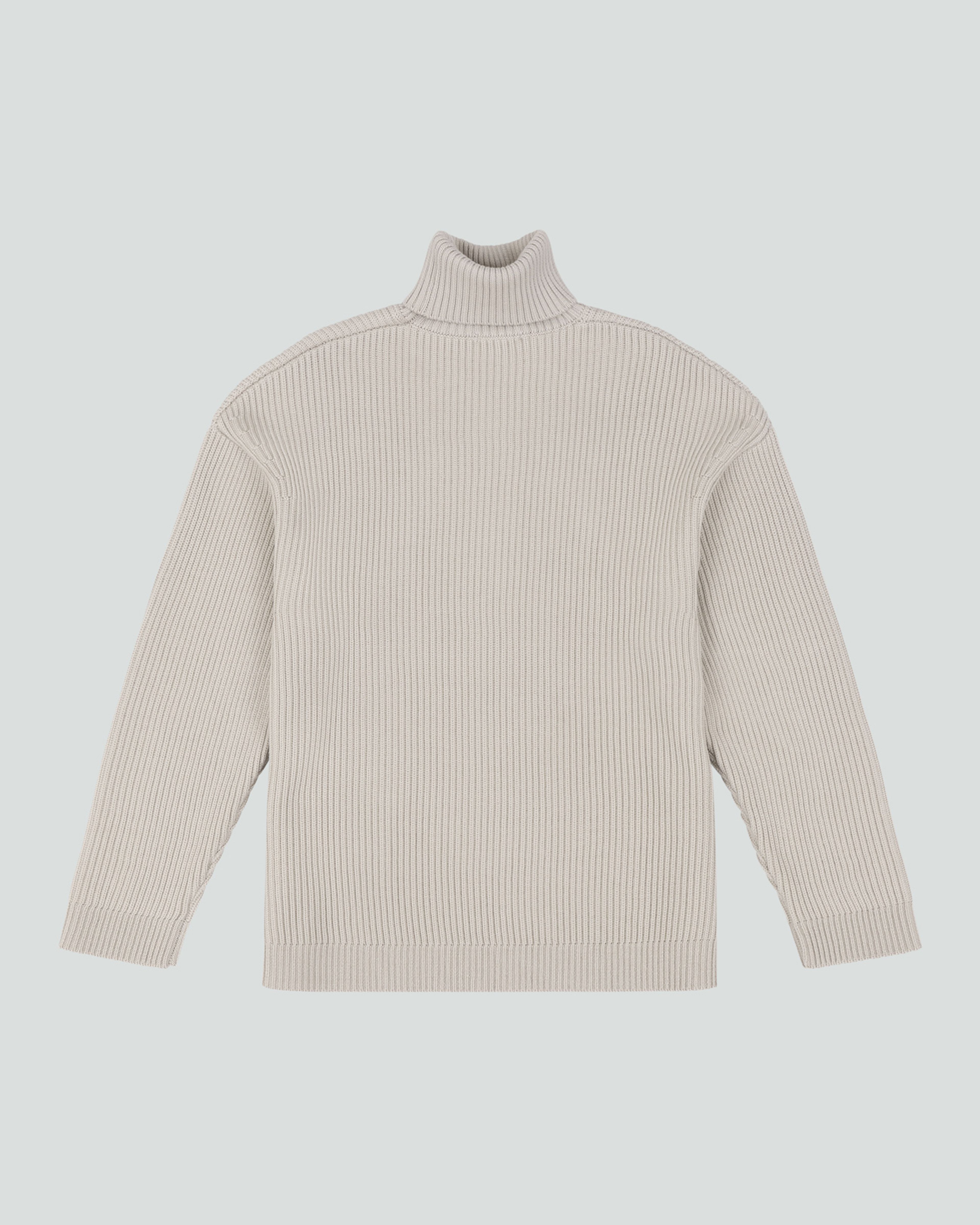 Chunky Turtleneck Beige - Image 7